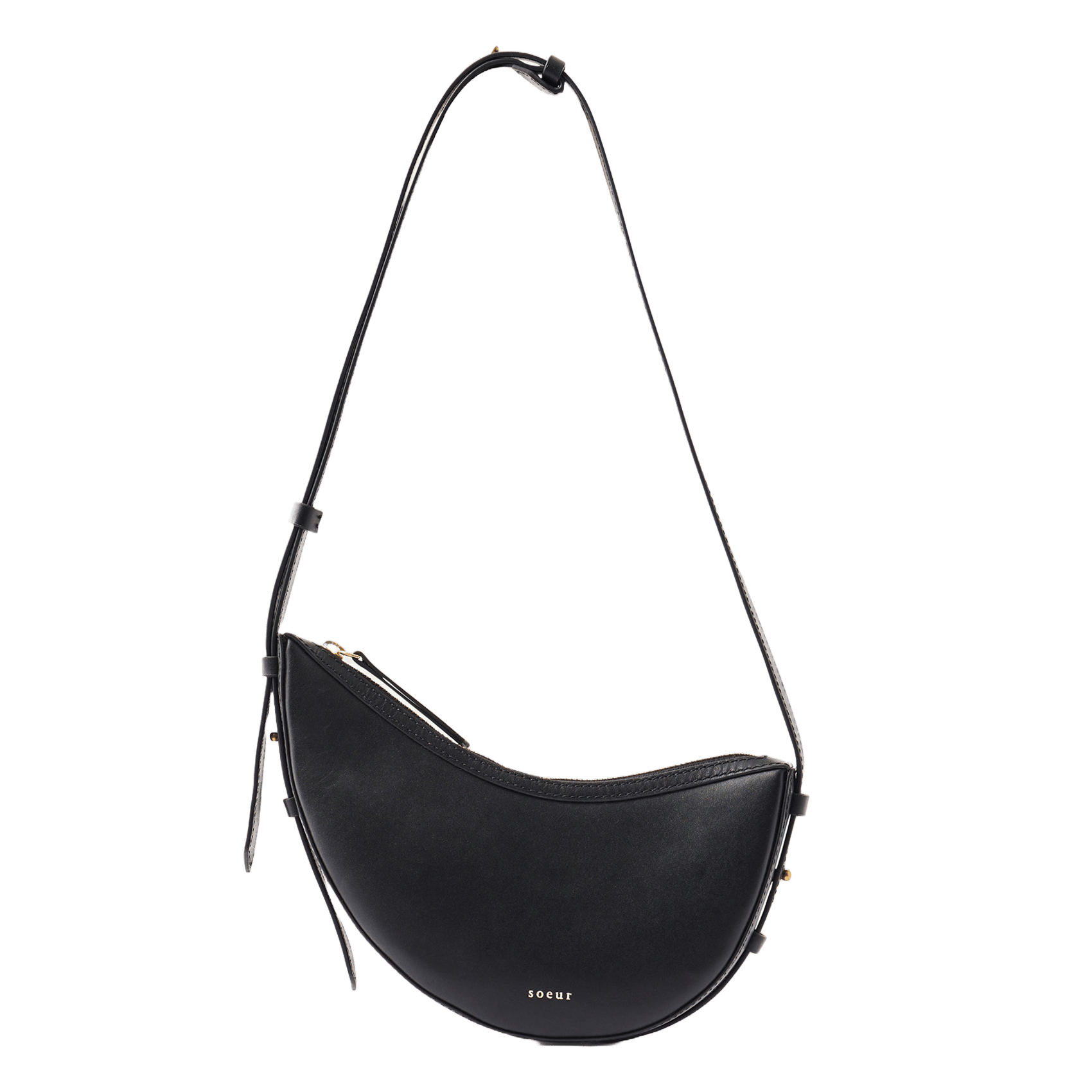 Mini sac à main en cuir Wino mini SOEUR Noir