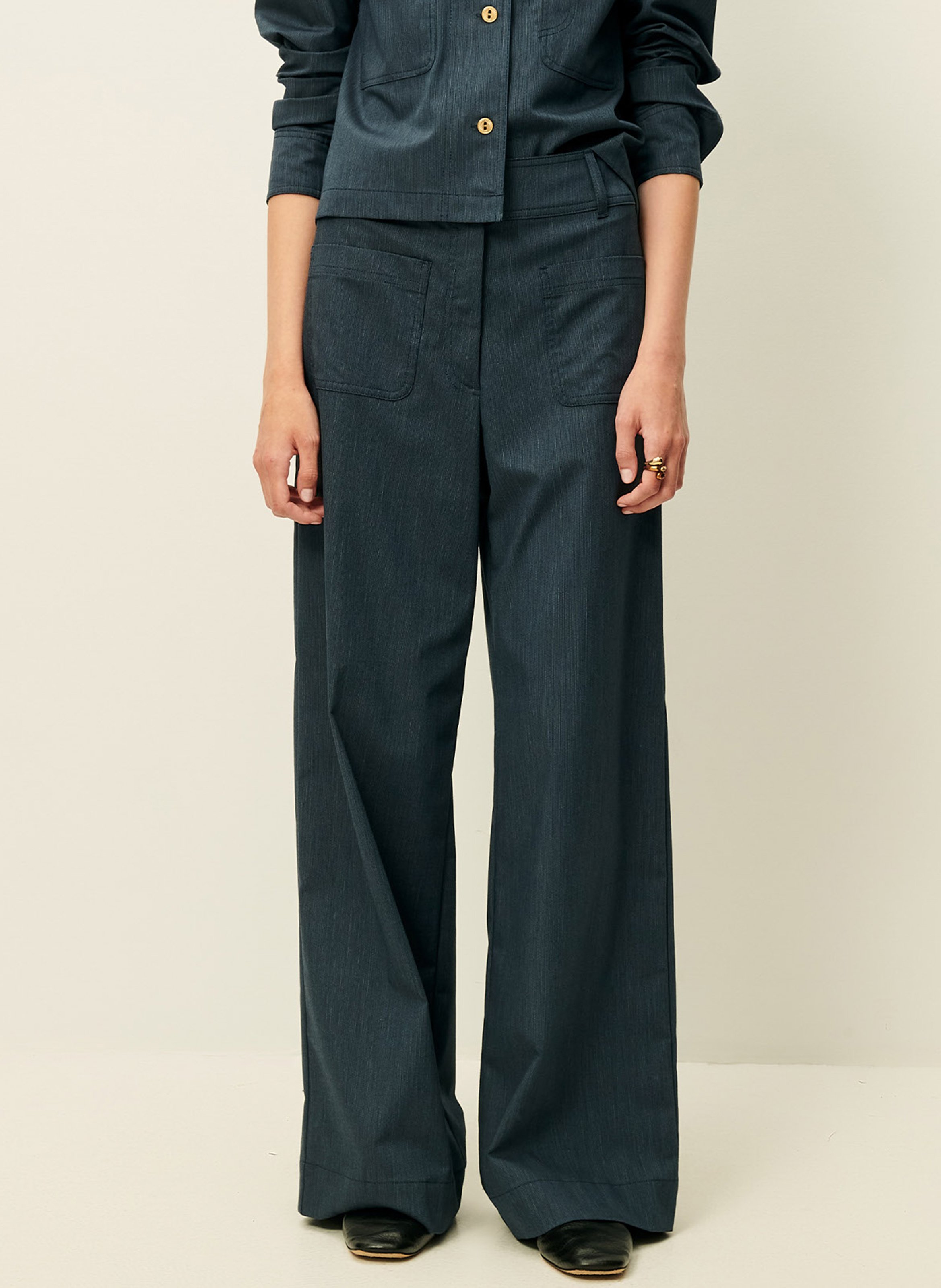 Pantalon large manhatti SESSUN Bleu