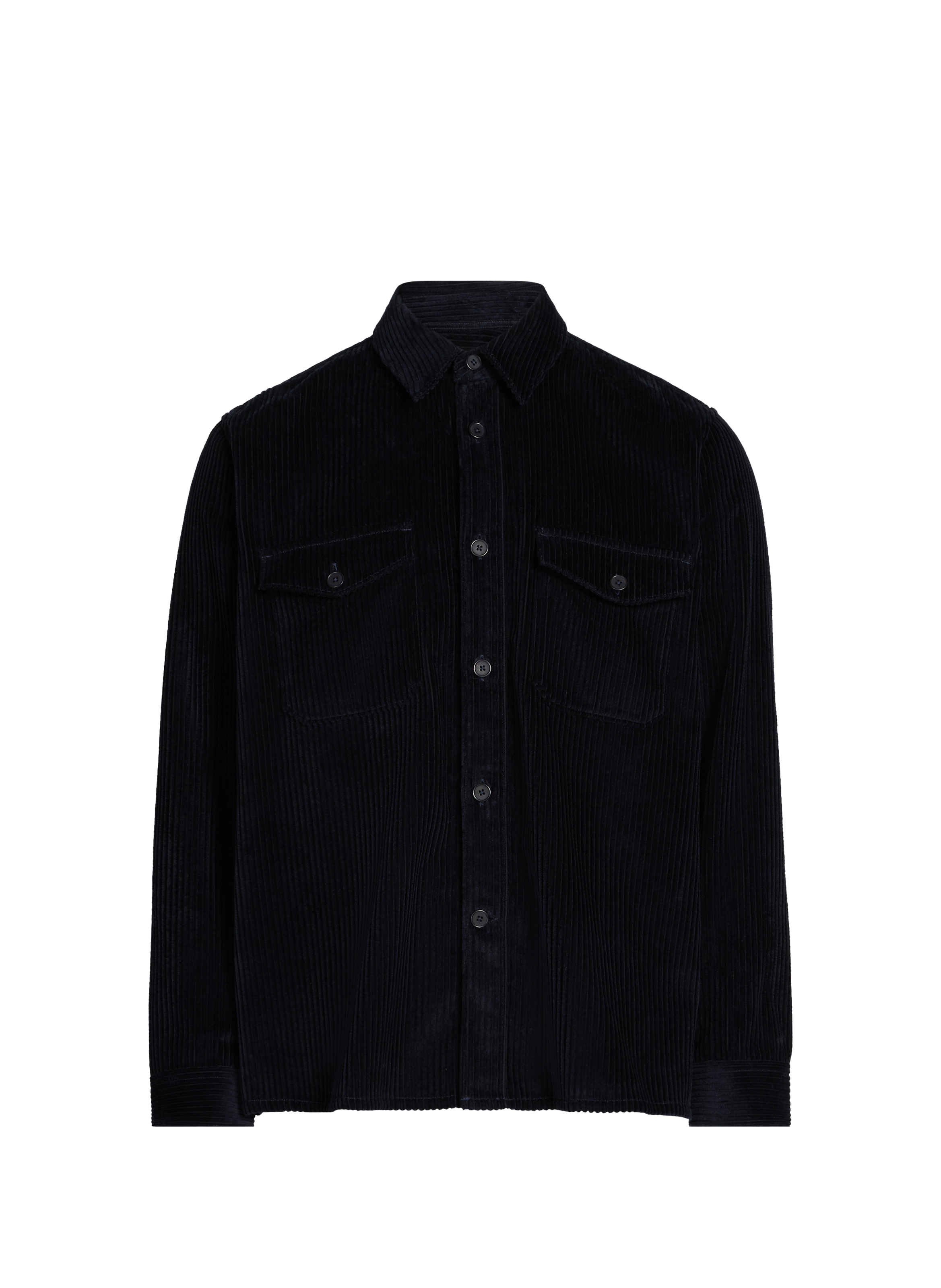 Surchemise Gover col classique en velours côtelé de coton SAISON 1865 Bleu