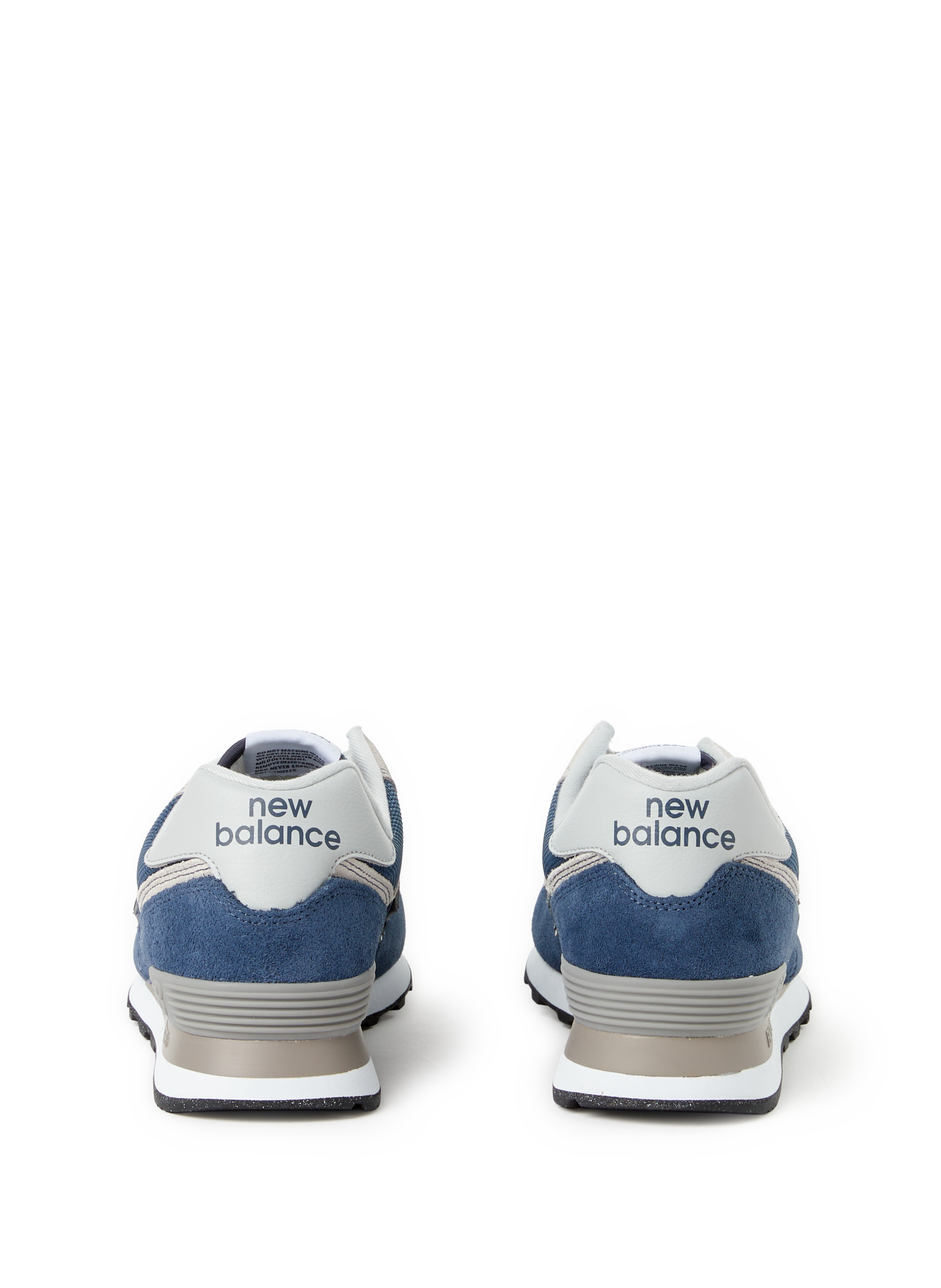 574 leather and mesh low-top sneakers NEW BALANCE Blue