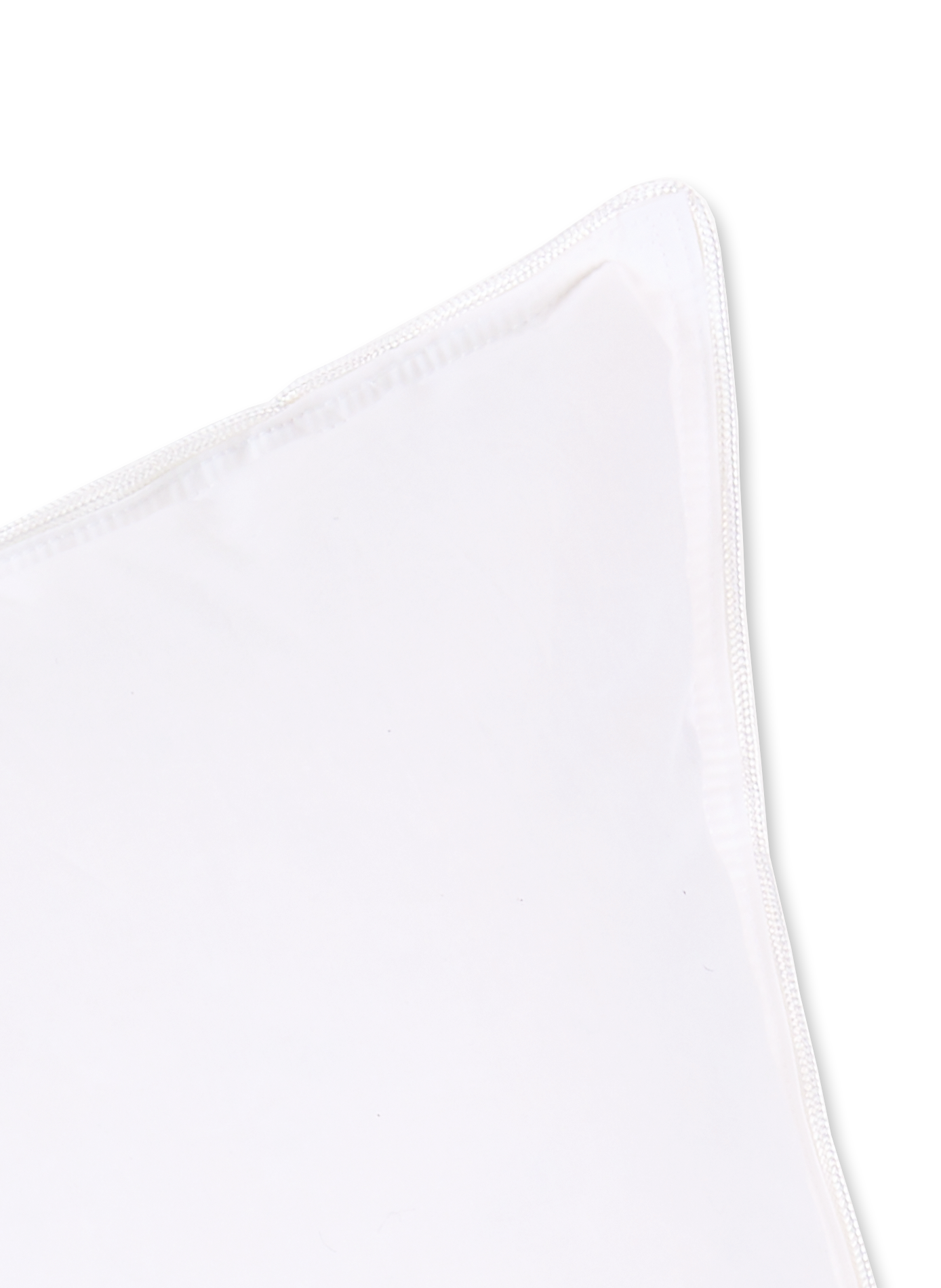 Natural cotton satin pillow AU PRINTEMPS PARIS White