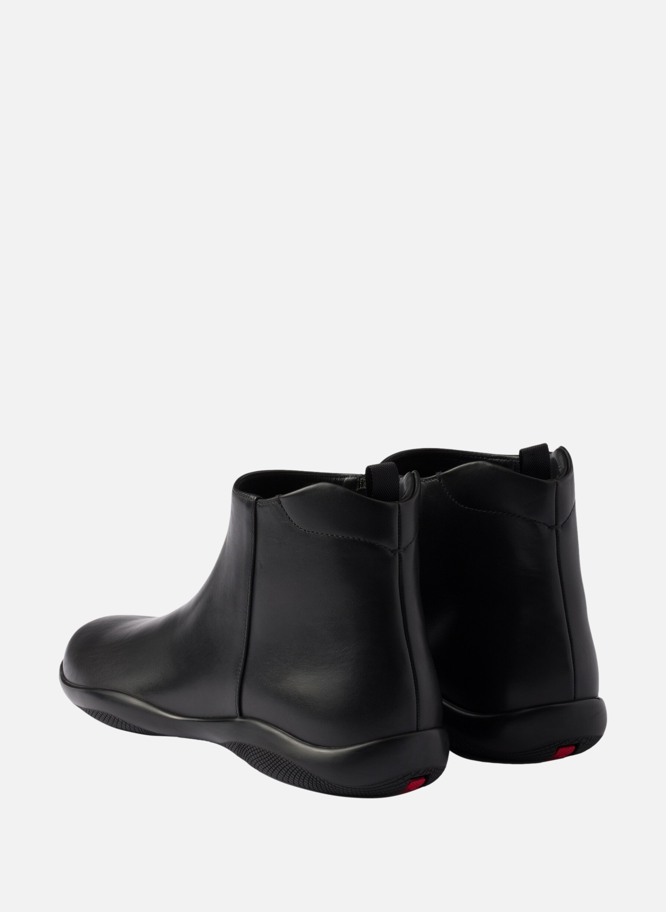 Bottines toblach en cuir PRADA Noir