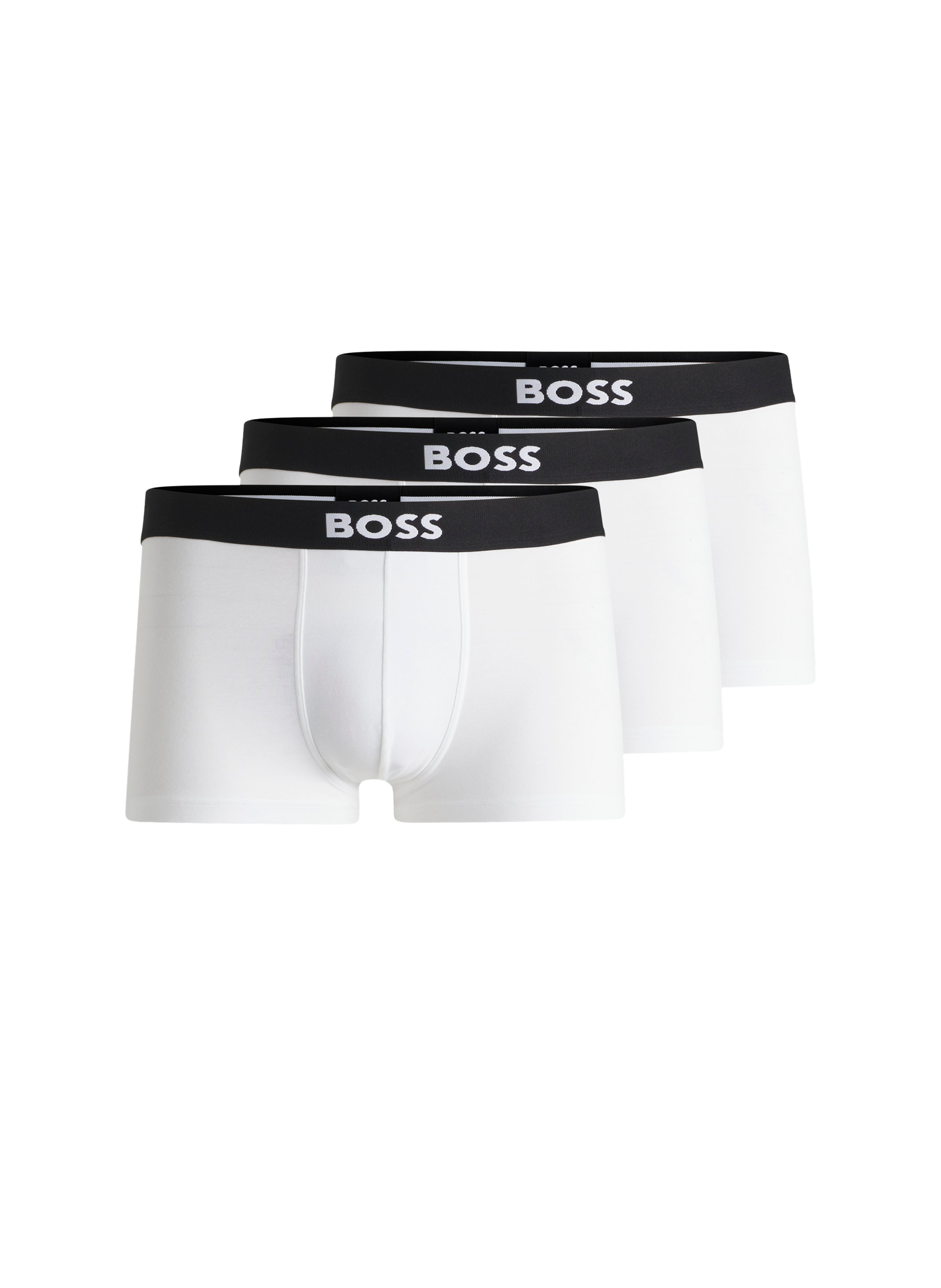 Set of three cotton-blend boxers BOSS Black