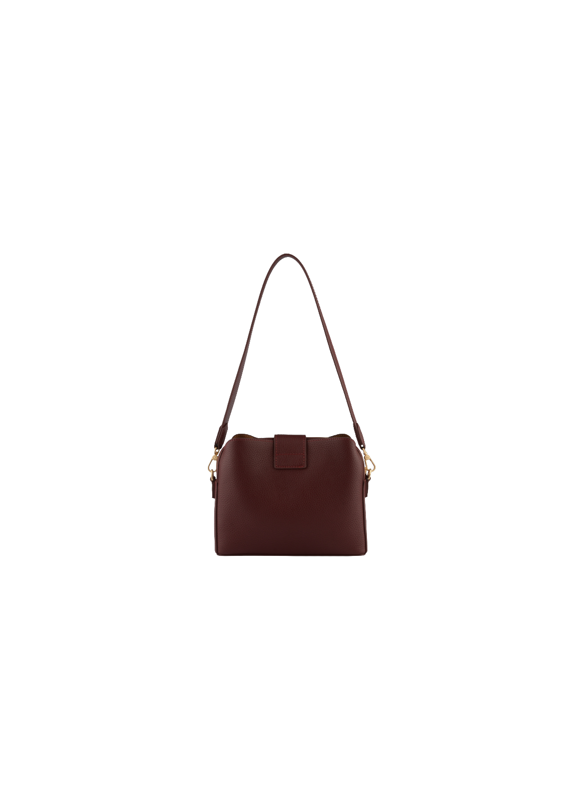 Cavalcade Daim | Sac trotteur PM en cuir de vachette POURCHET Rouge