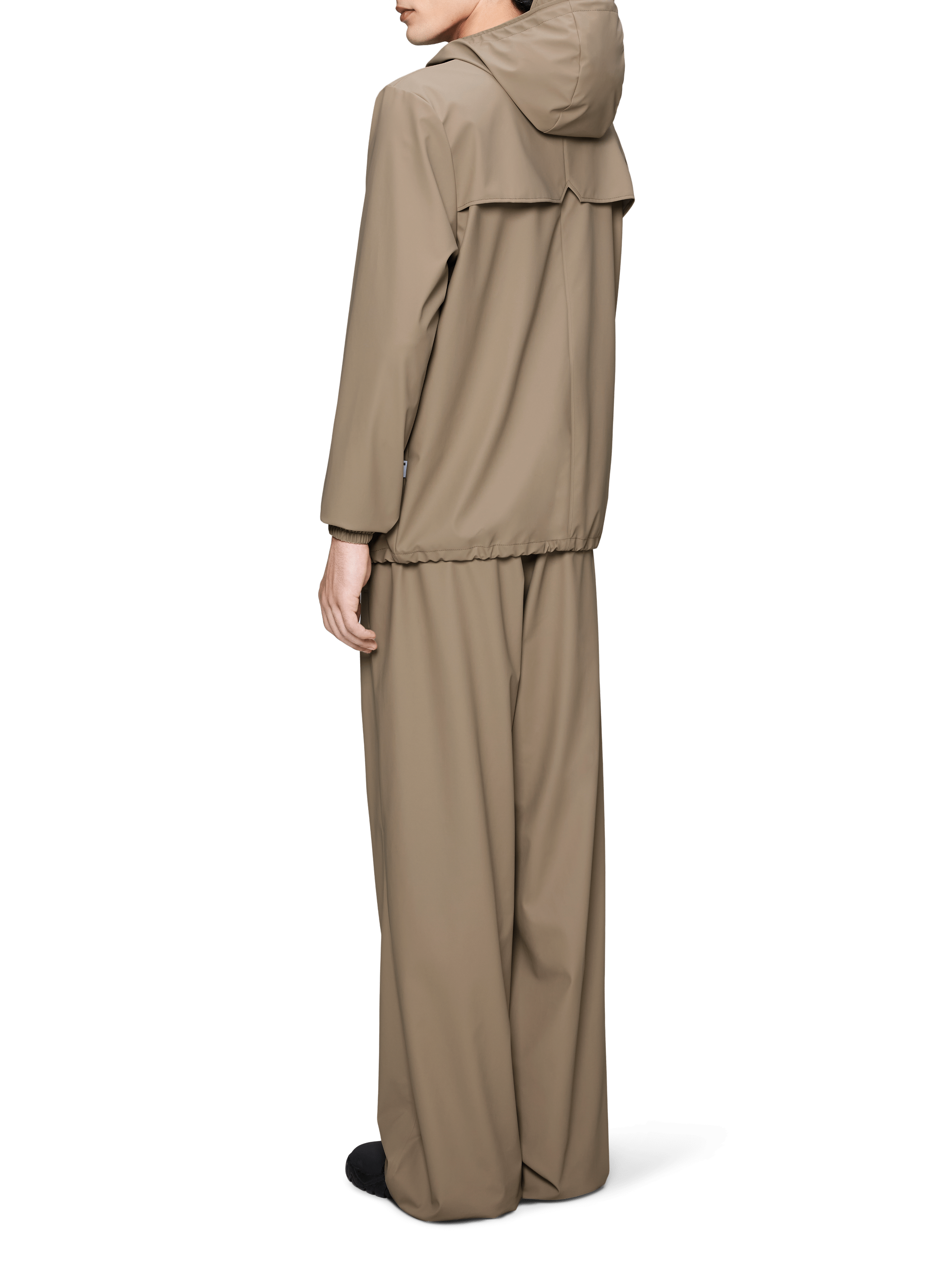 Veste imperméable à capuche RAINS Beige