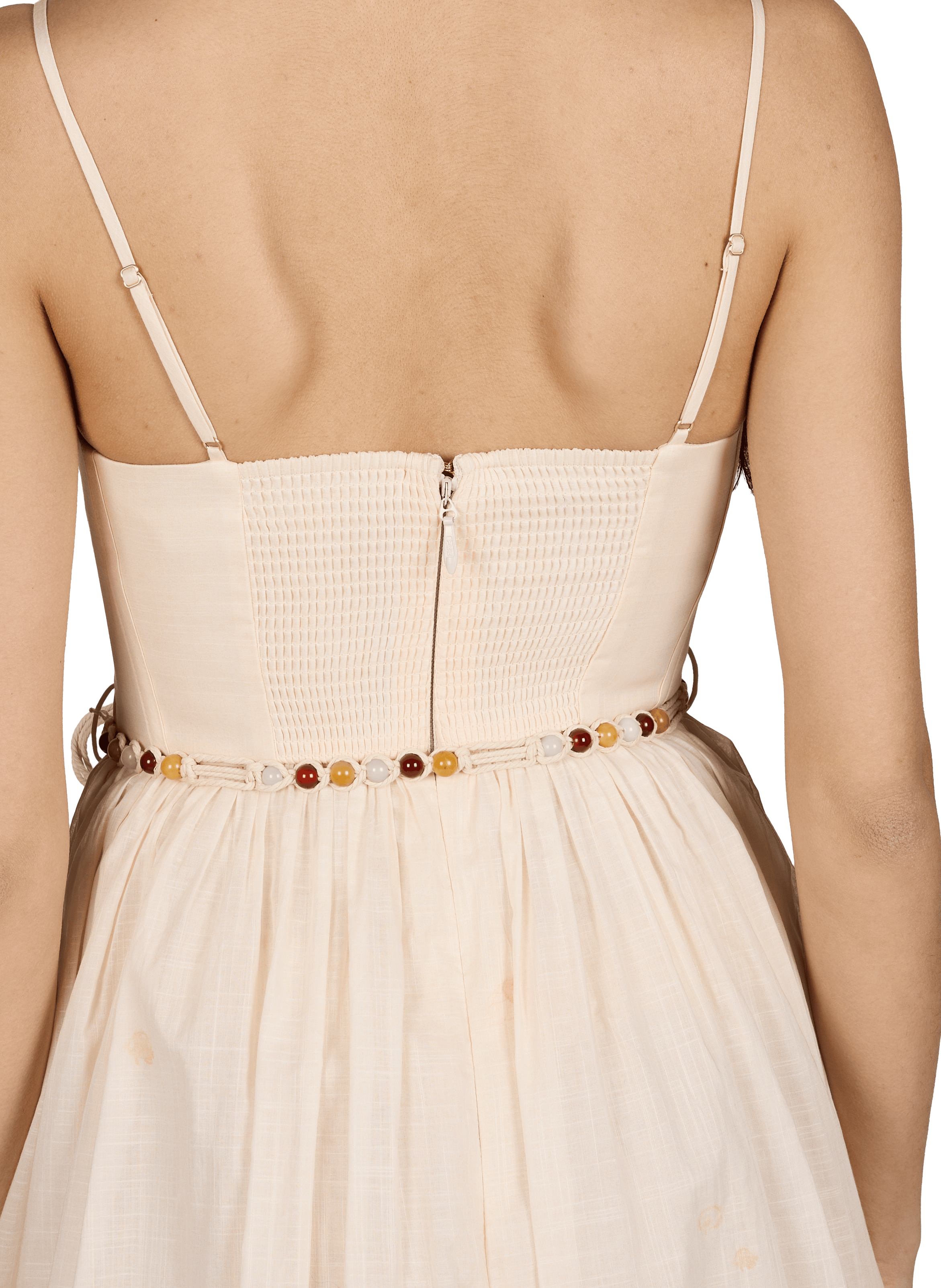 Wanderlust printed corset midi dress in cotton ZIMMERMANN Multicolour