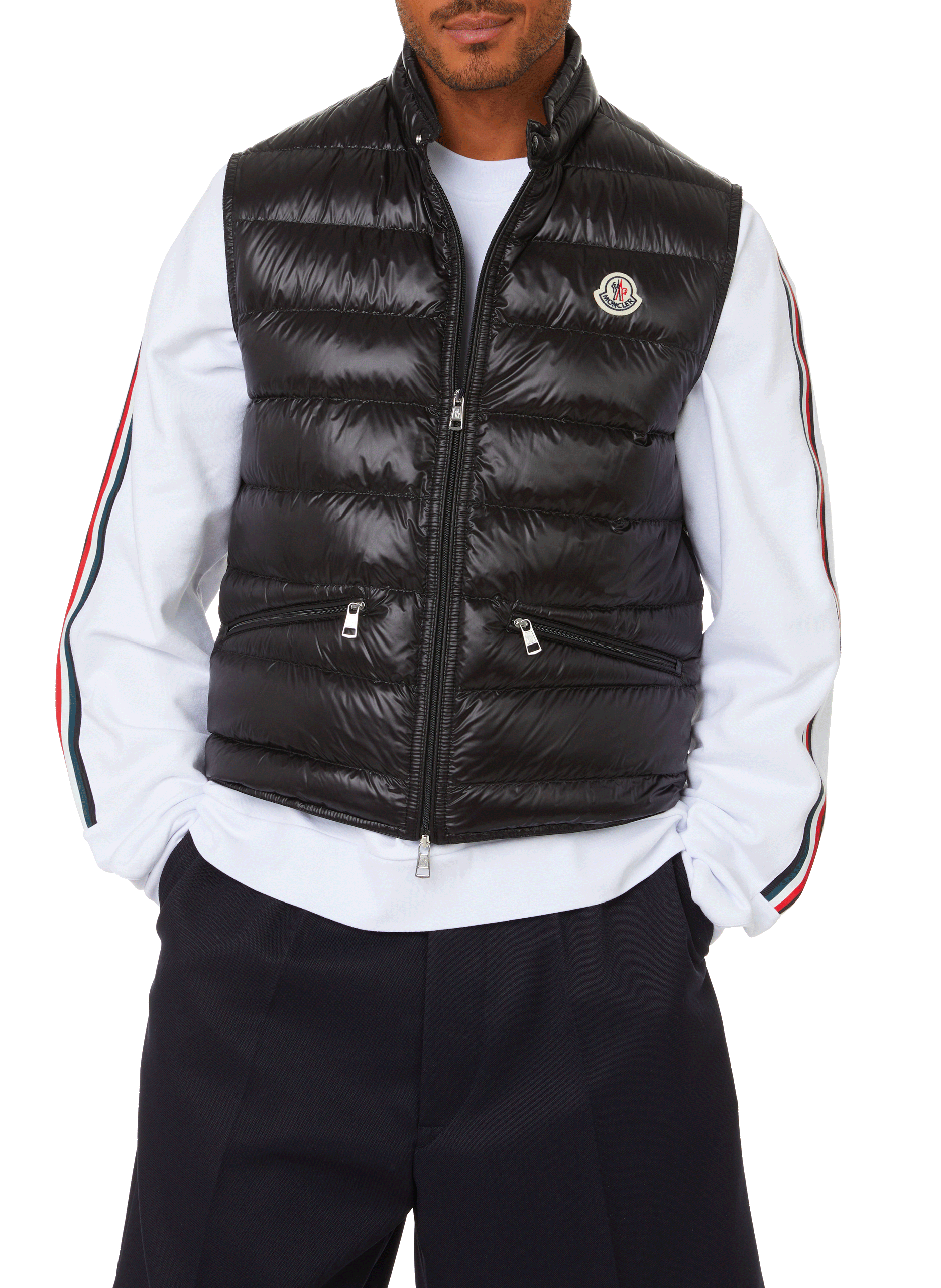 Gui sleeveless nylon down jacket MONCLER Black