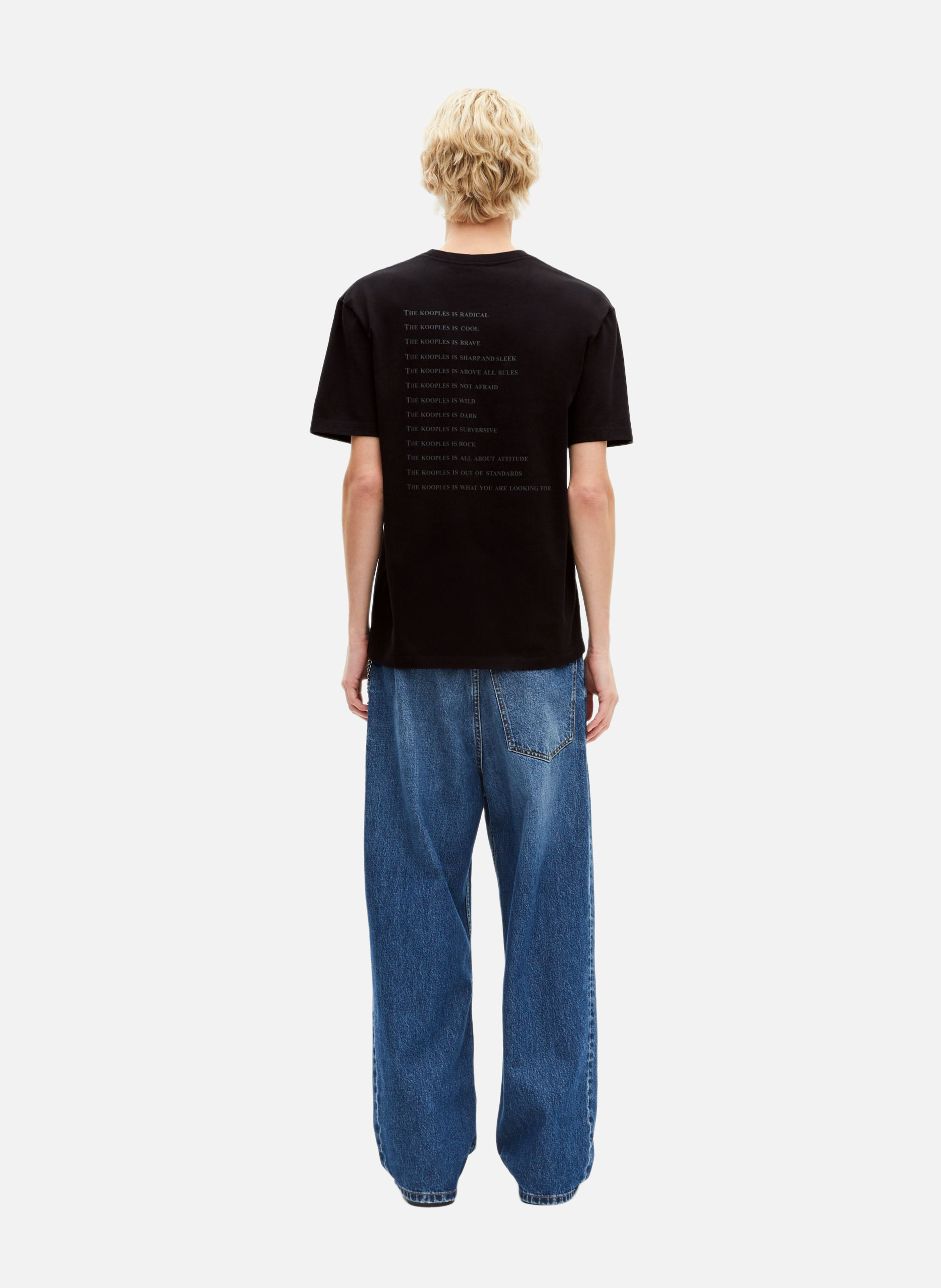 T-shirt what is métallique THE KOOPLES Noir