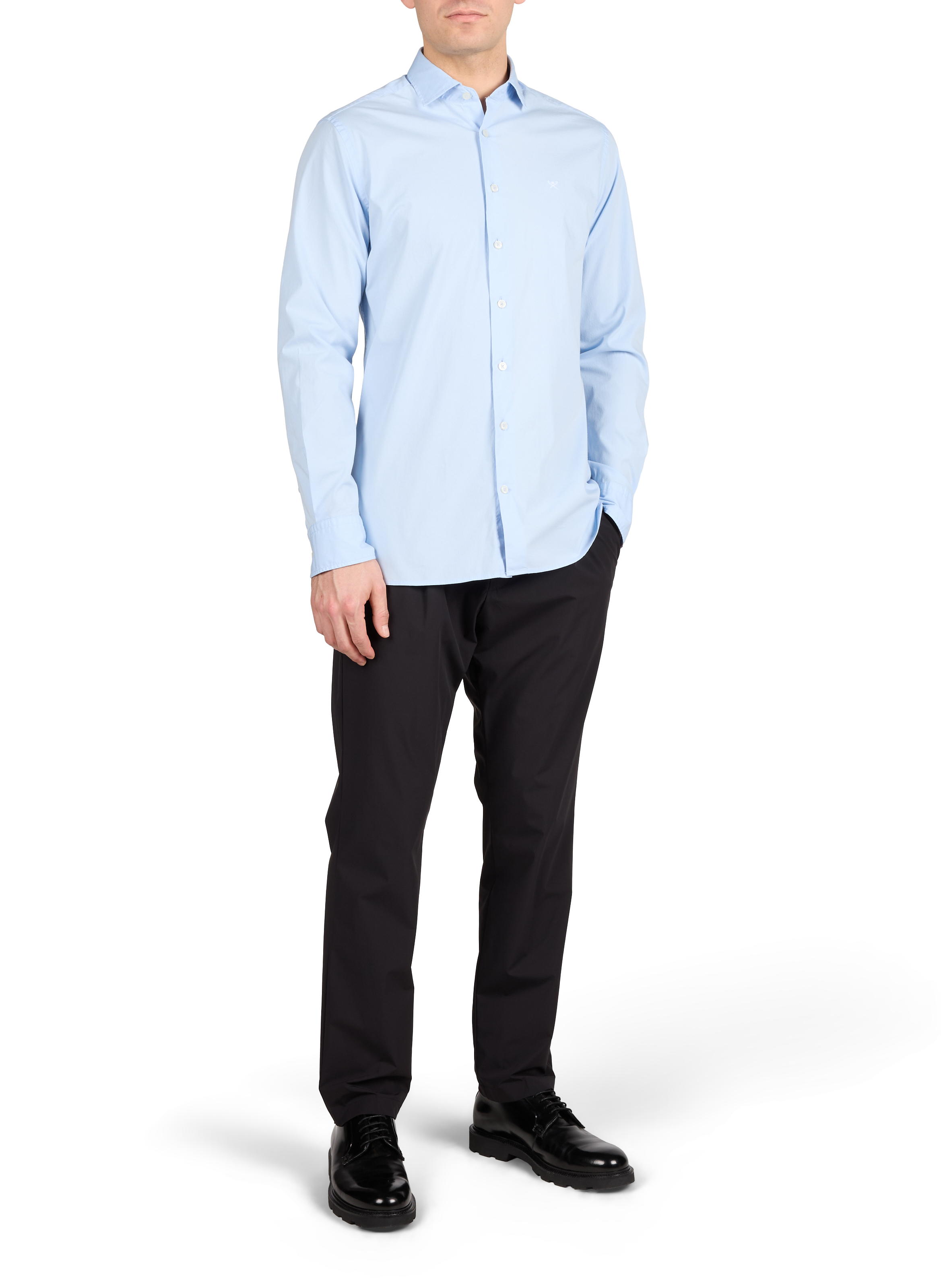 Straight pants with drawstring. HERNO Black