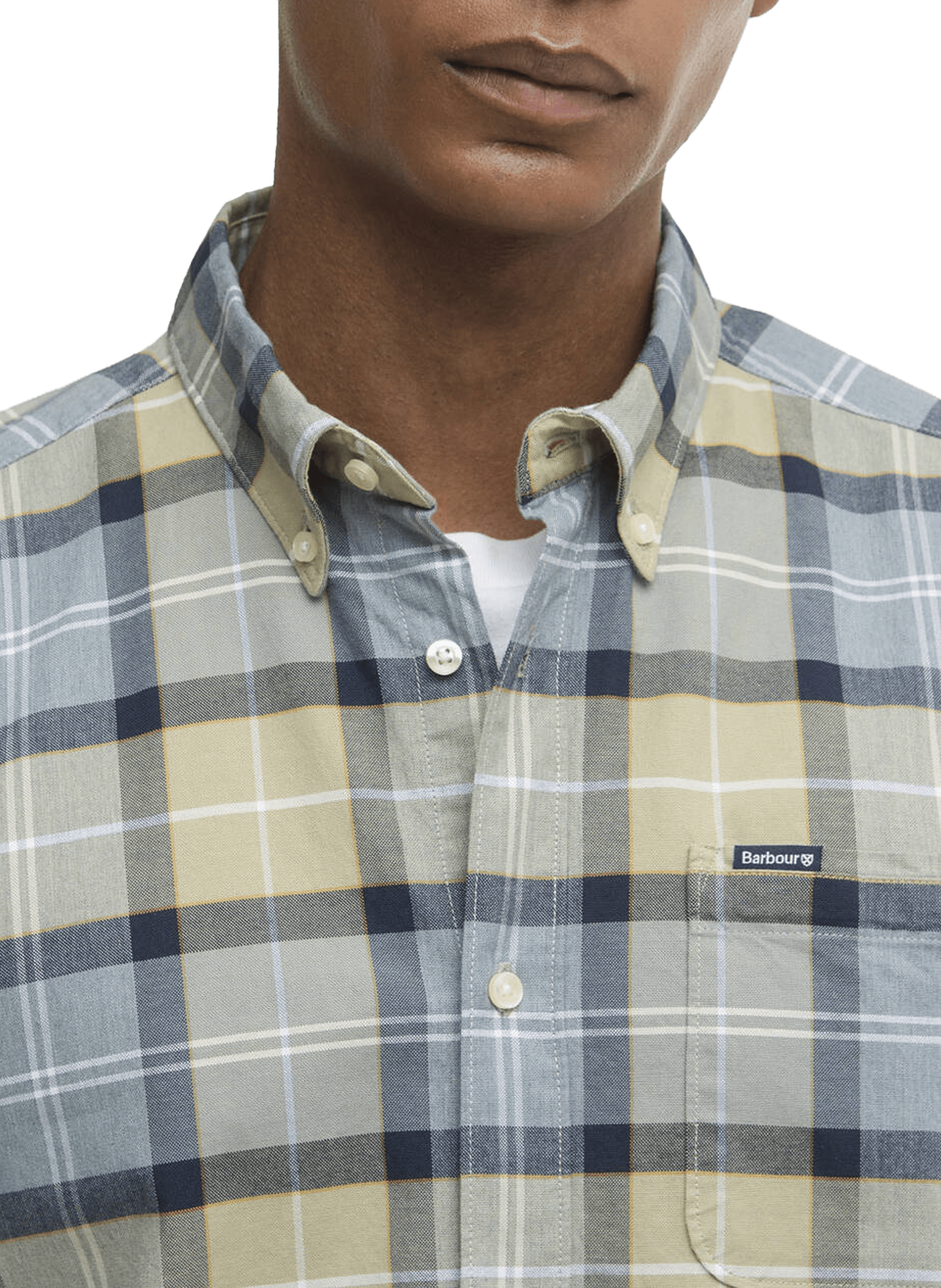 Chemise à carreaux en coton mélangé BARBOUR Multicolore