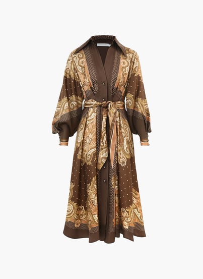 women zimmermann dresses "Indra" Short dress Pink - up collar and cuffs Zimmermann Casual Dresses for Women