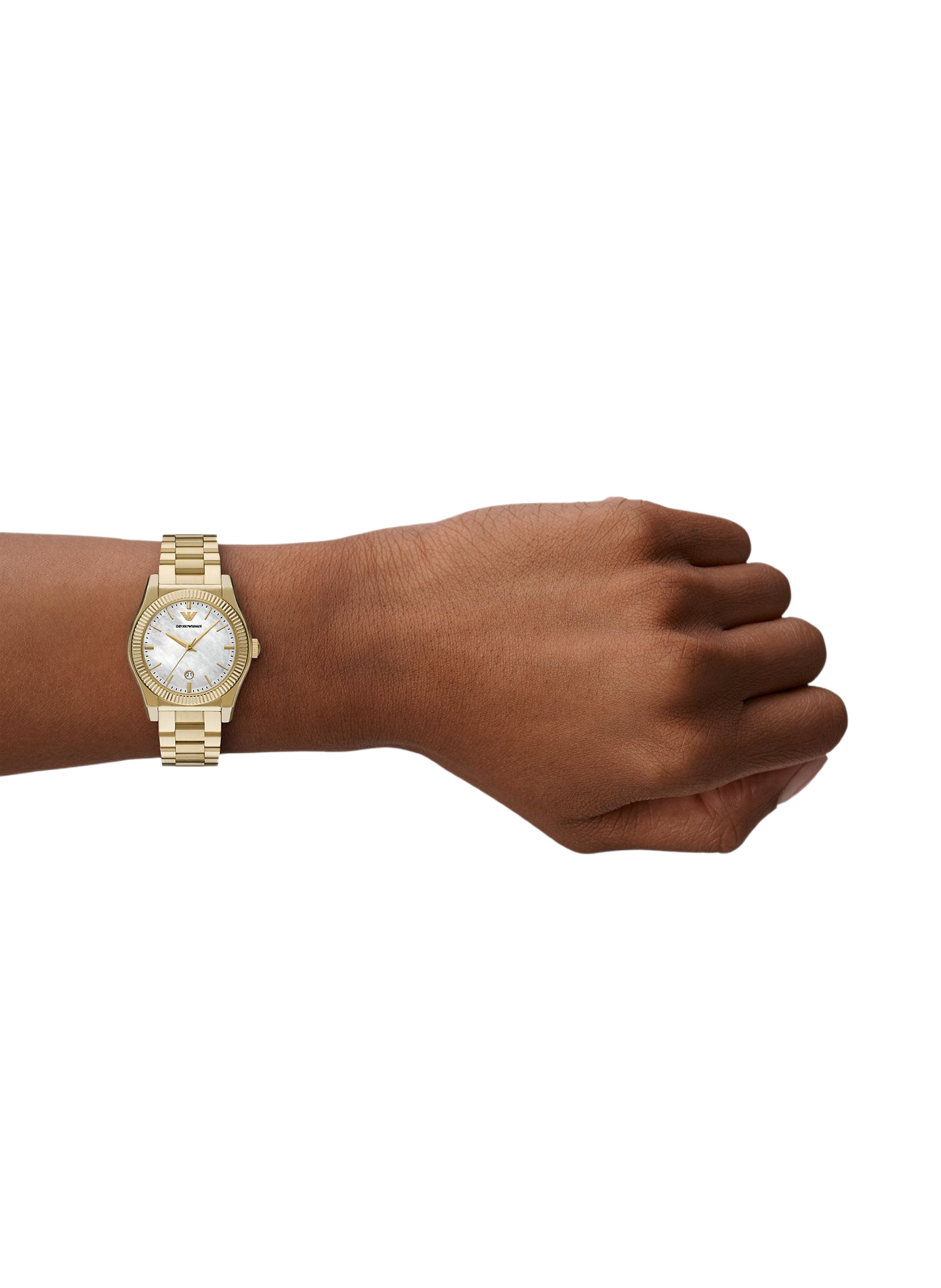 Montre quartz en acier inoxydable ARMANI MONTRES Blanc