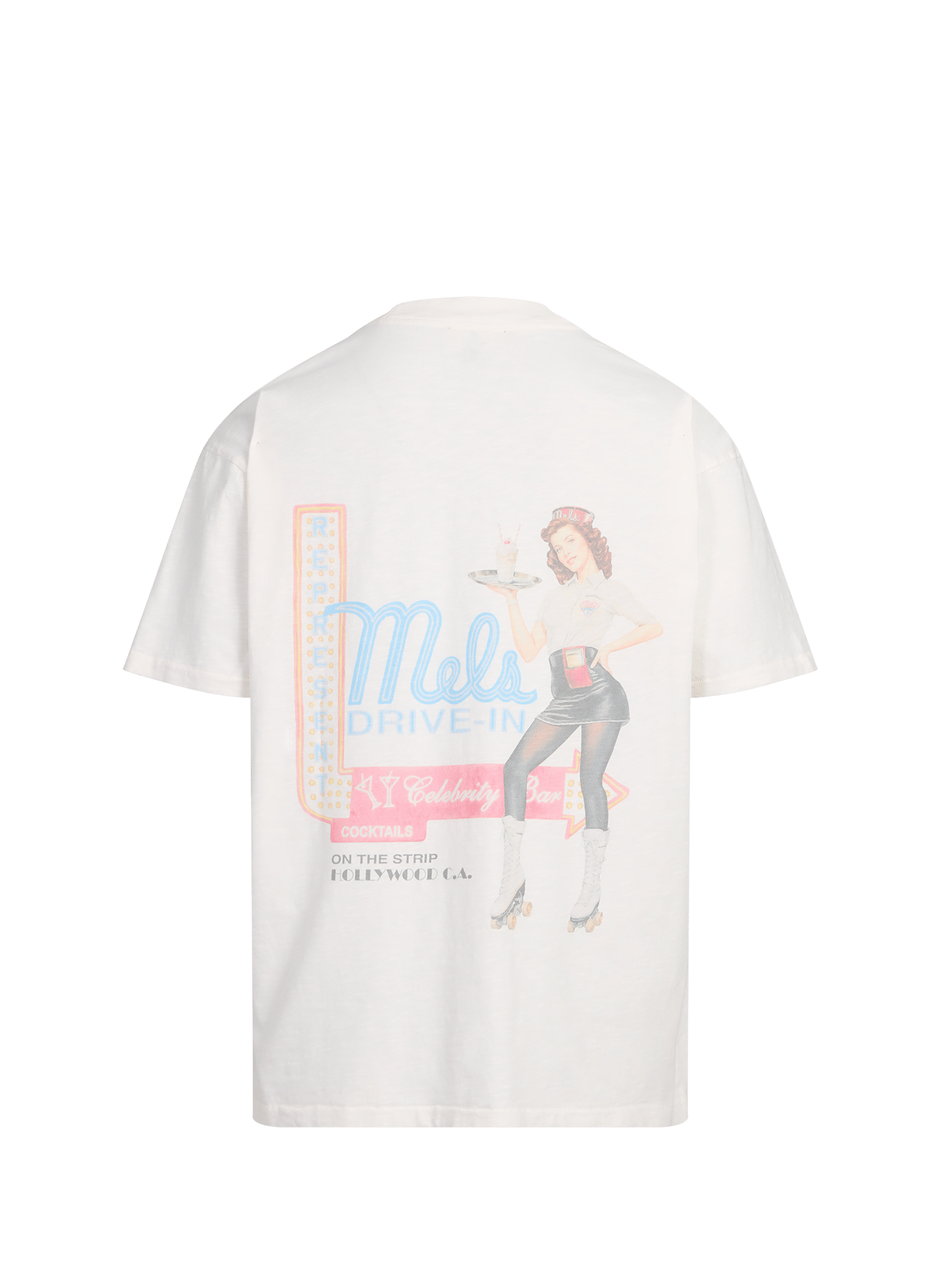 Biker-style cotton t-shirt REPRESENT White
