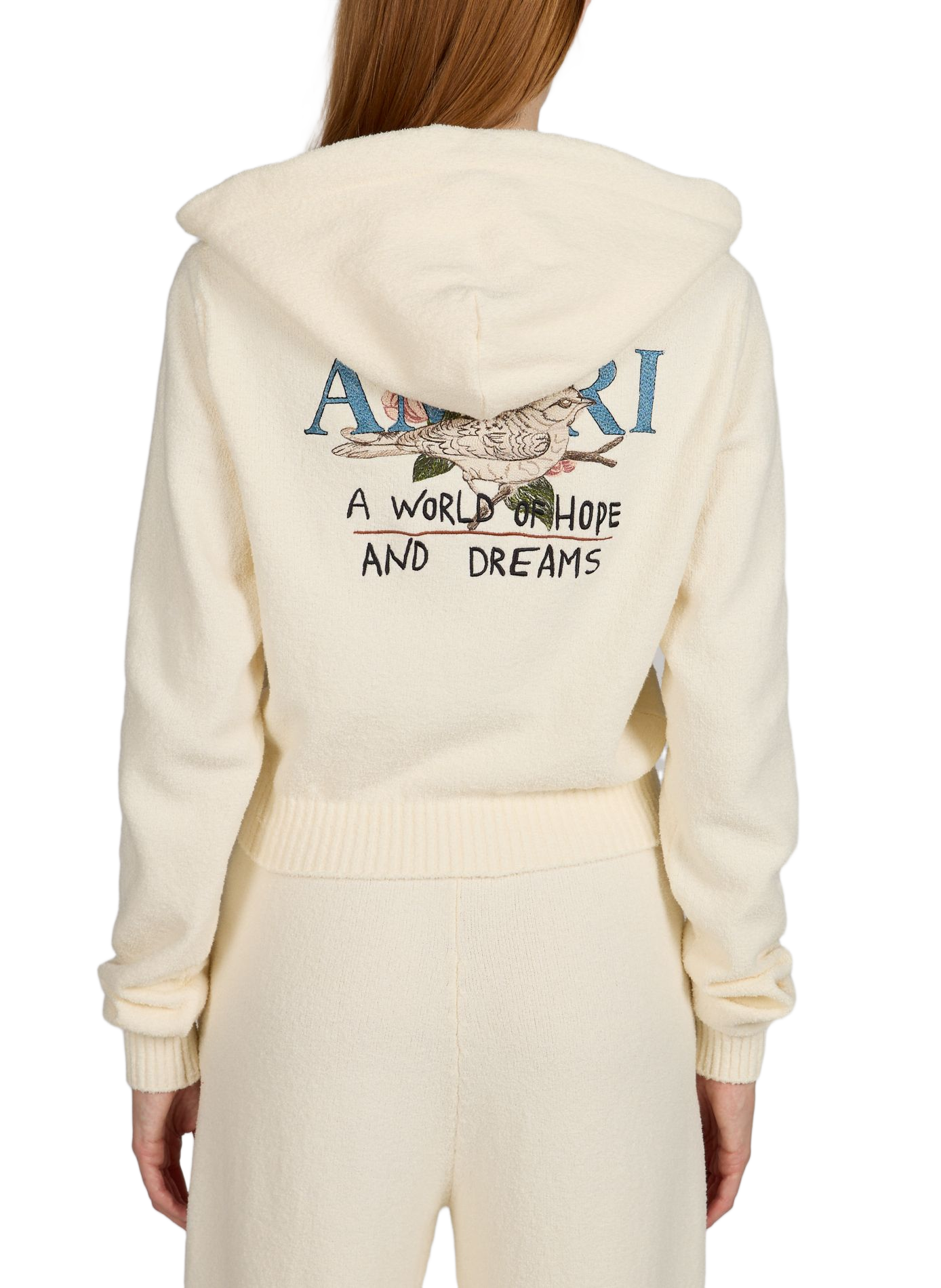 Hoodie Hope and Dreams à capuche en coton mélangé AMIRI Blanc