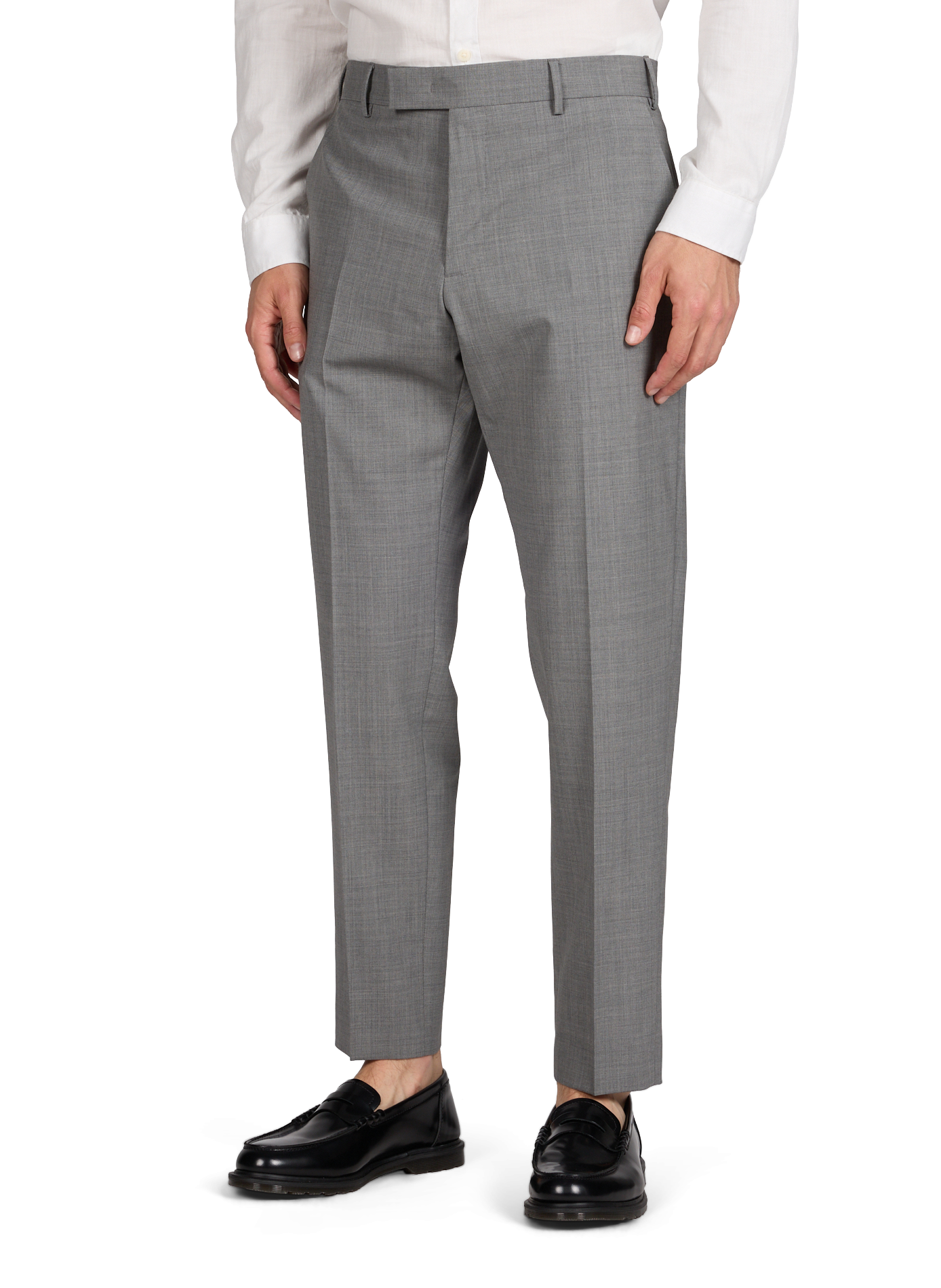 Straight pleated pants PT01 Grey