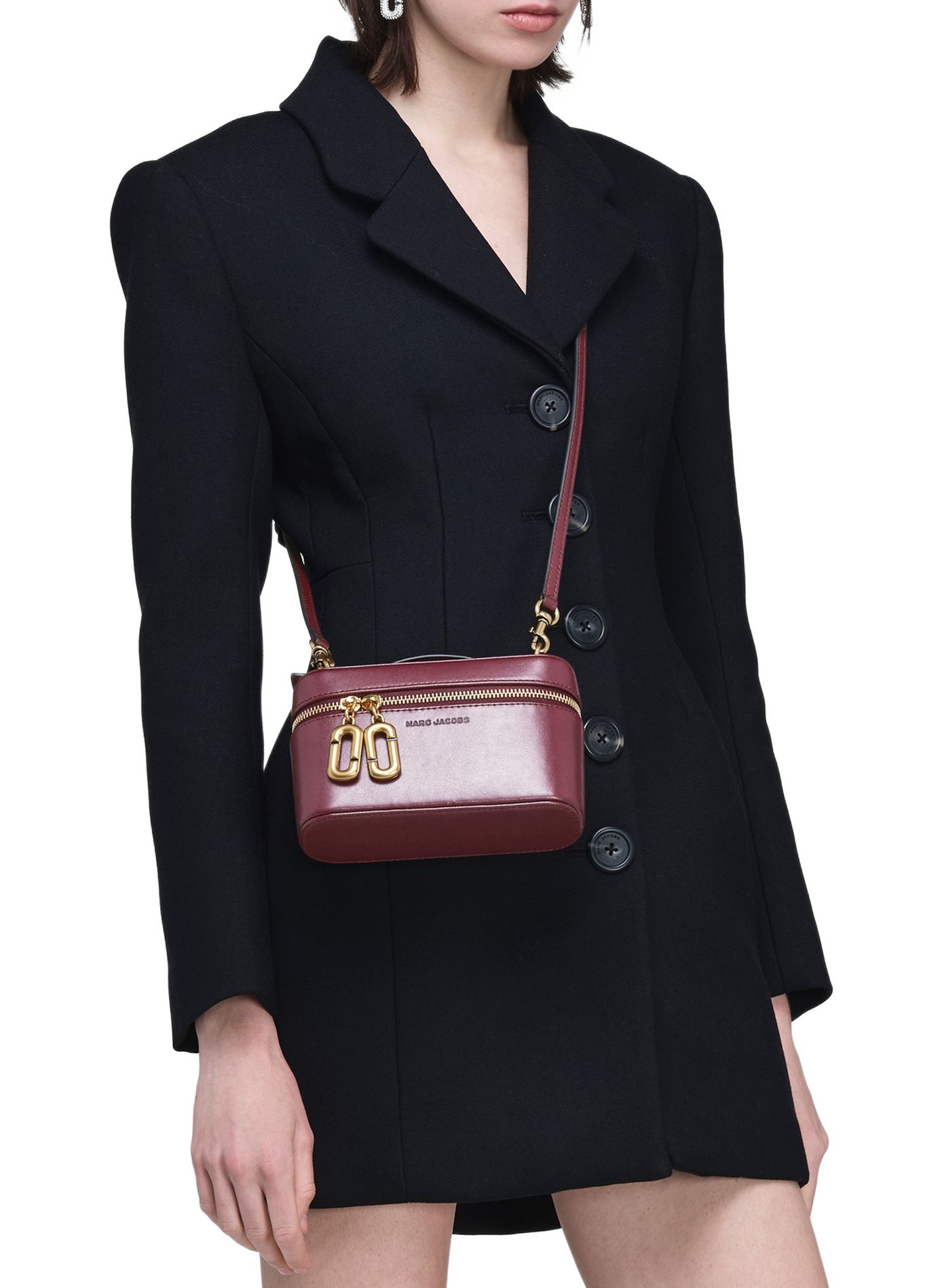 Pochette The Scene Vanity en cuir MARC JACOBS Rouge