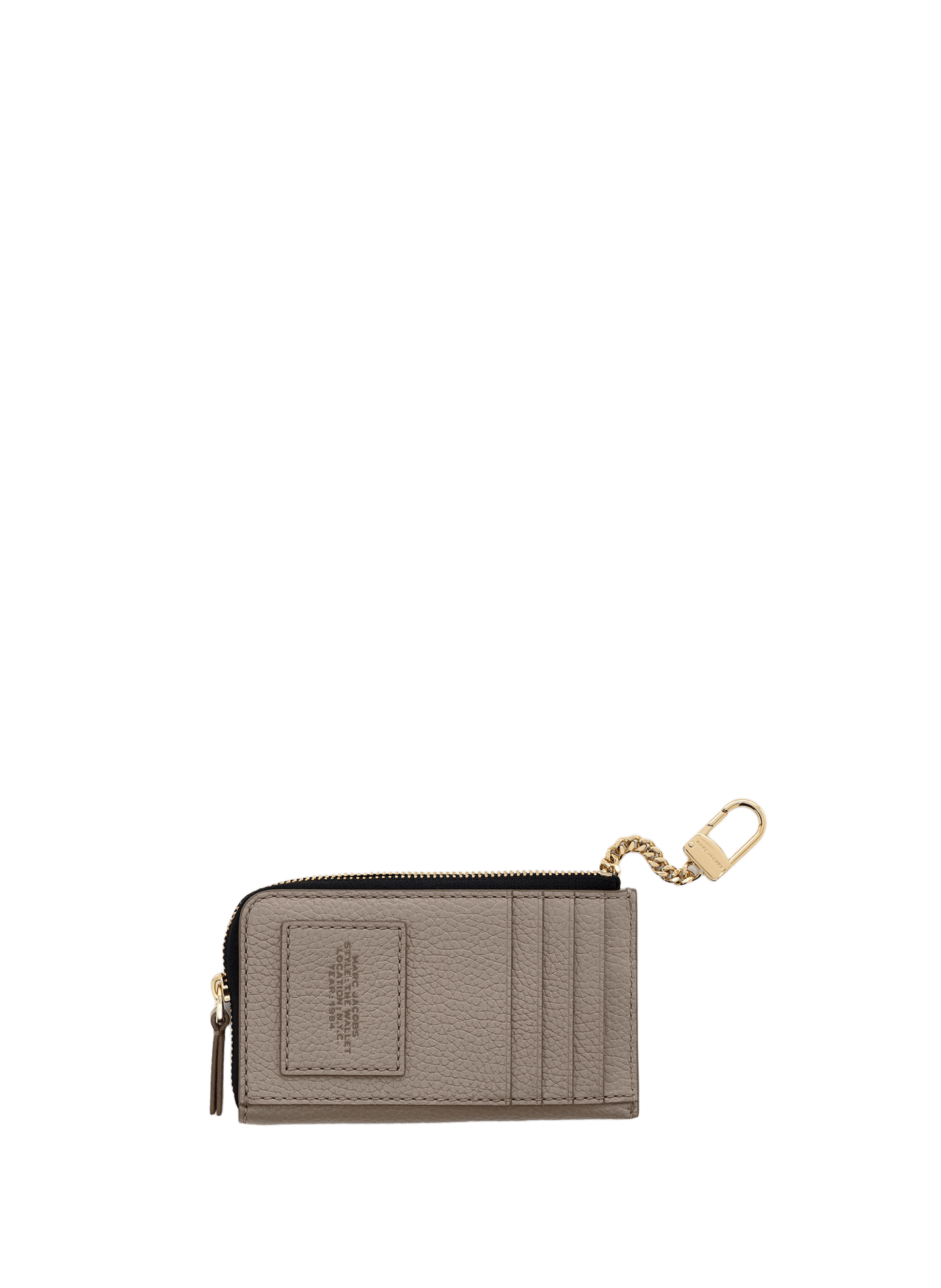 Porte-monnaie The Leather Top Zip MARC JACOBS Gris