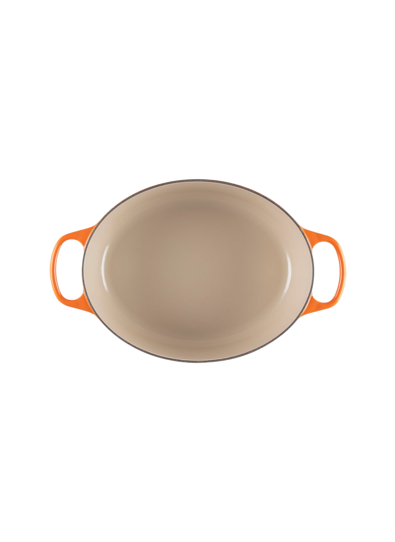Ovale gusseiserner Schmortopf mit Emaillebeschichtung LE CREUSET Orange