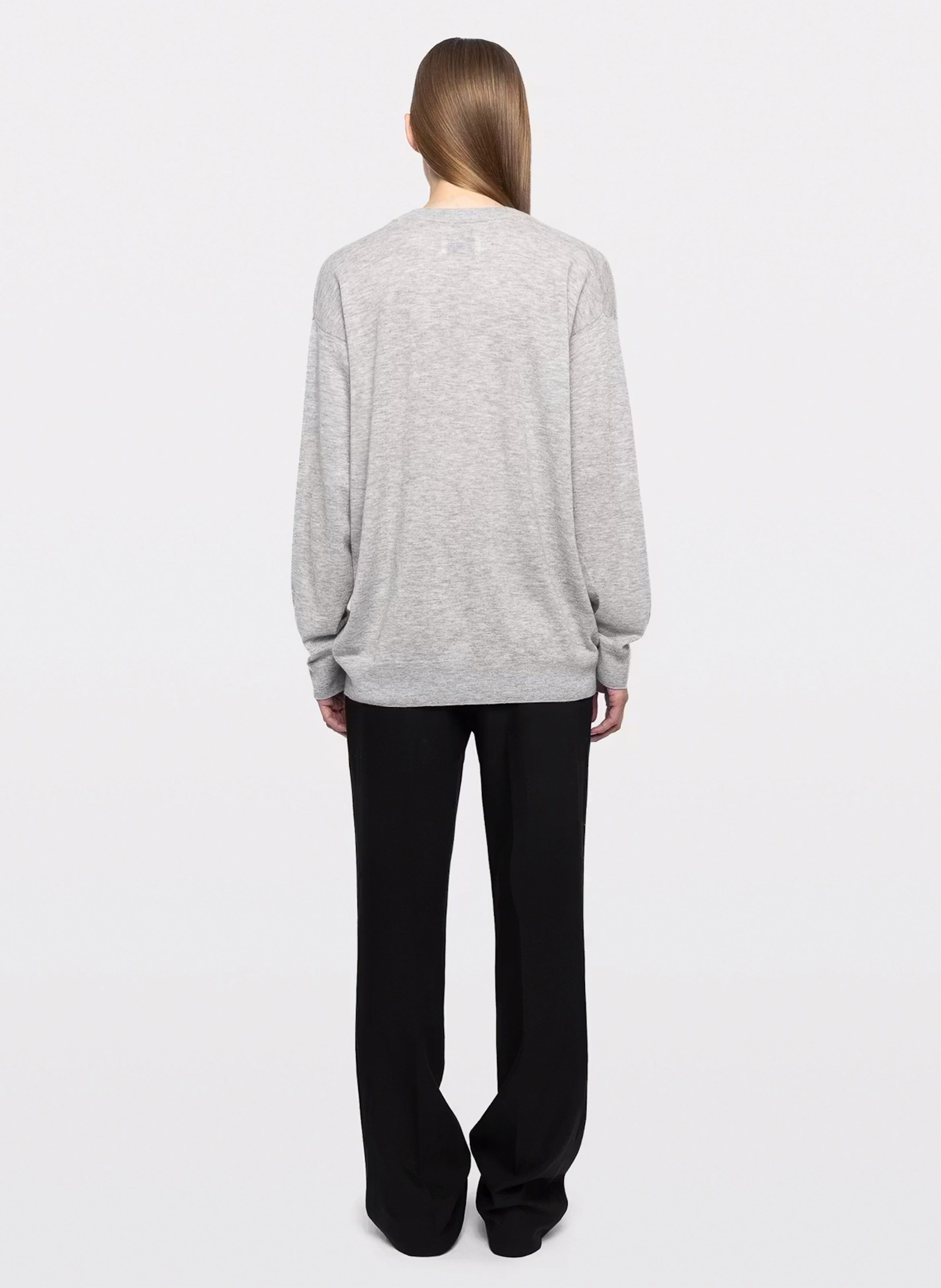 Pull oversize col v en cachemire swyny ZADIG&VOLTAIRE Gris