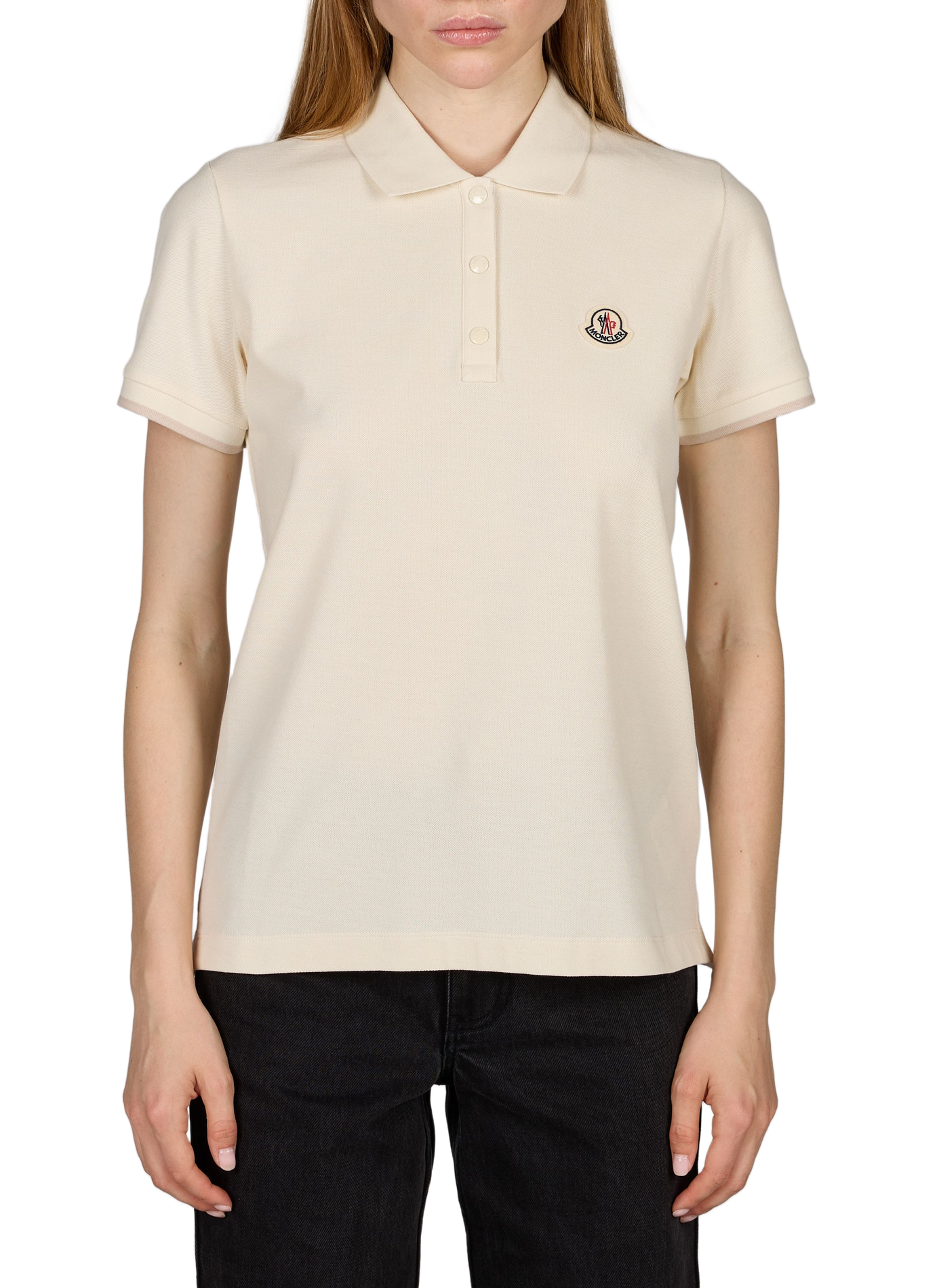 Baumwollpolo MONCLER Weiss