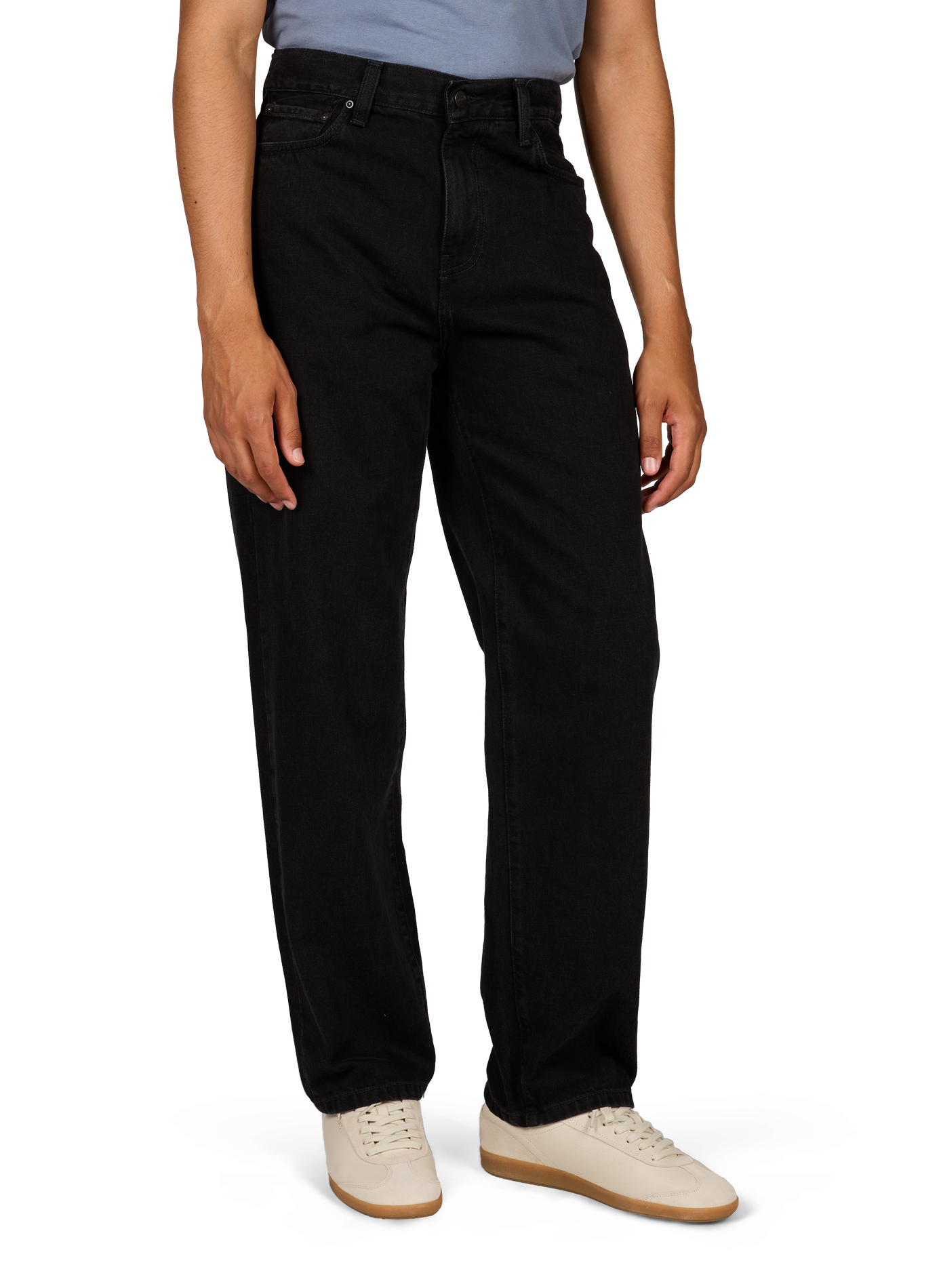 Jean regular tapered Aaron en coton CARHARTT WIP Noir