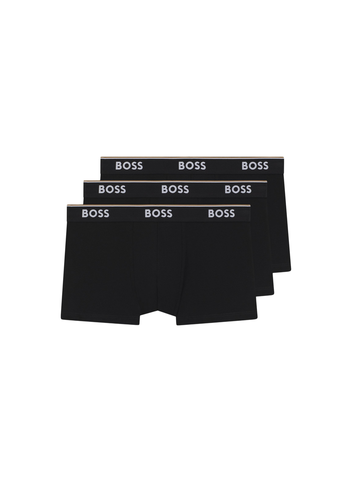 Lot de 3 boxers en coton mélangé HUGO BOSS Noir