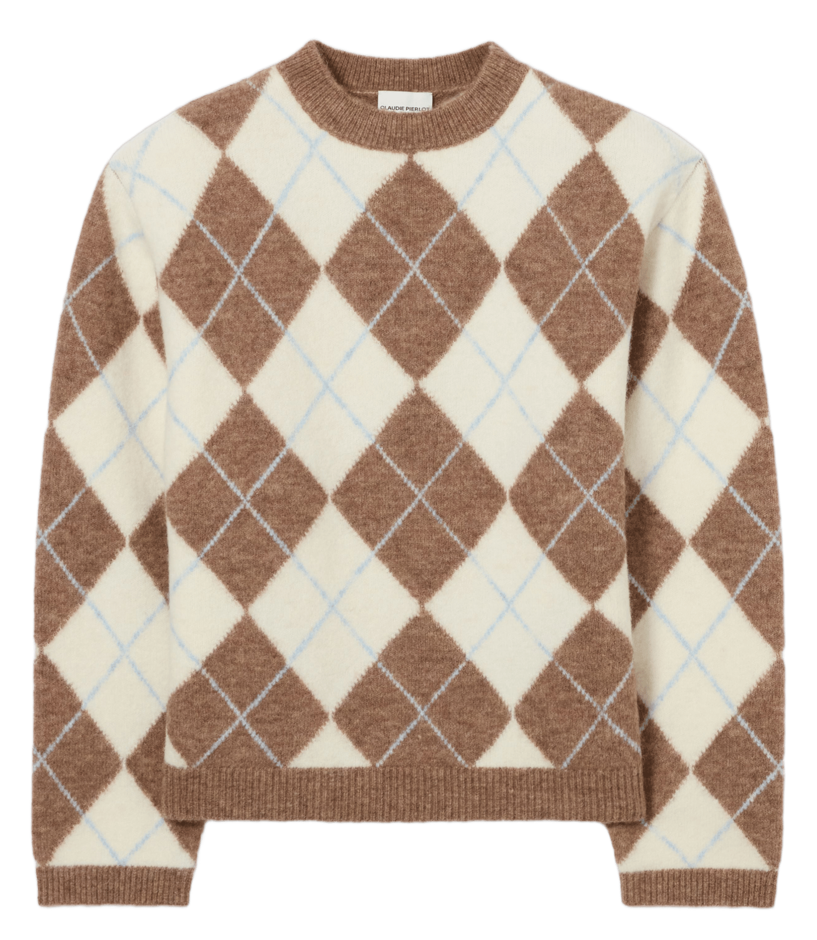 Pull droit à carreaux en laine mélangée CLAUDIE PIERLOT Multicolore