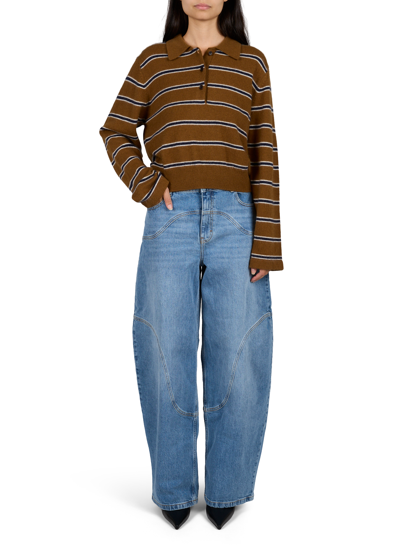 DUSSYR K1791S Striped Polo Sweater BELLEROSE Multicolour