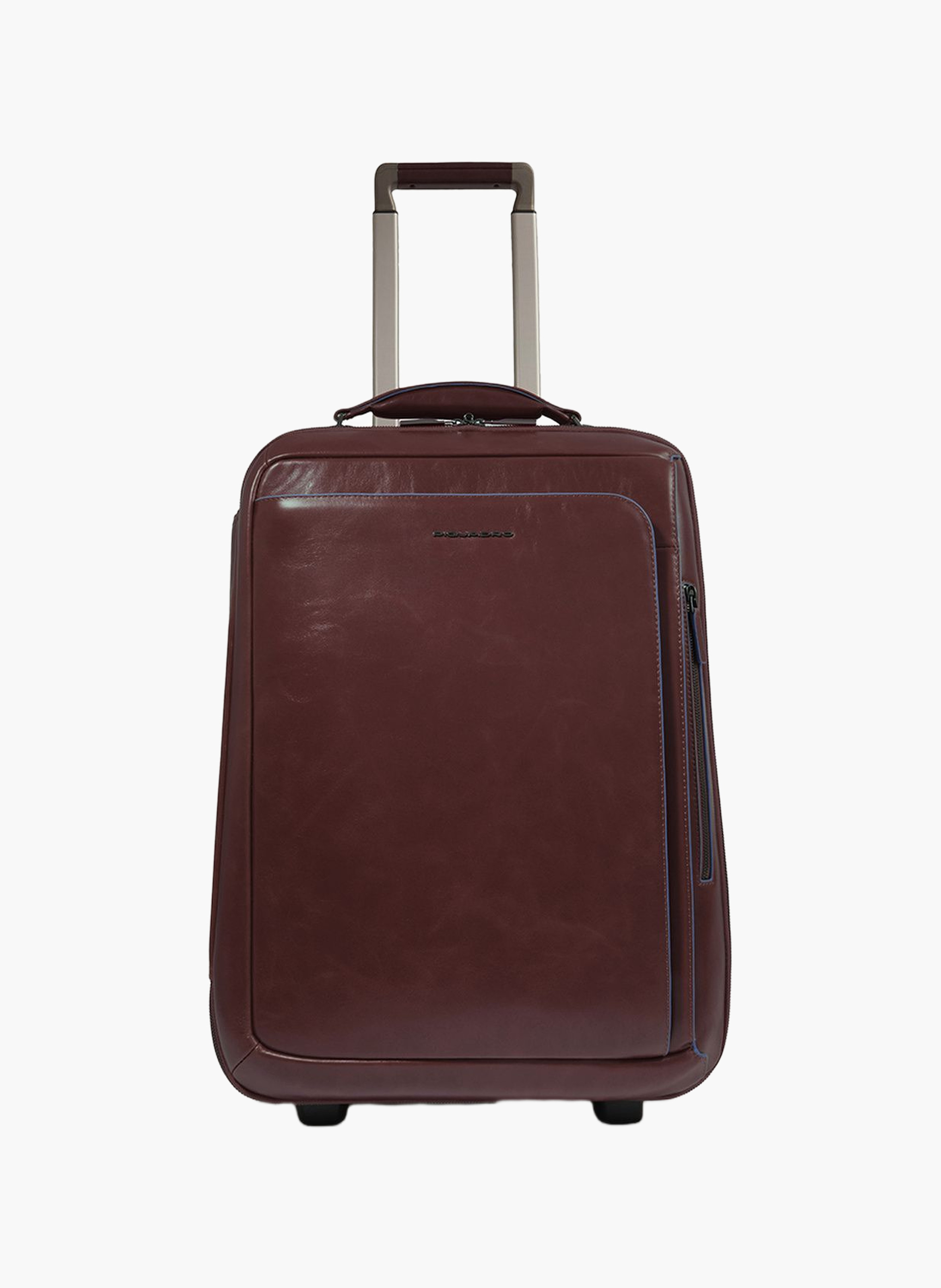 Valise à roulettes cabine avec coque à vêtements PIQUADRO Marron