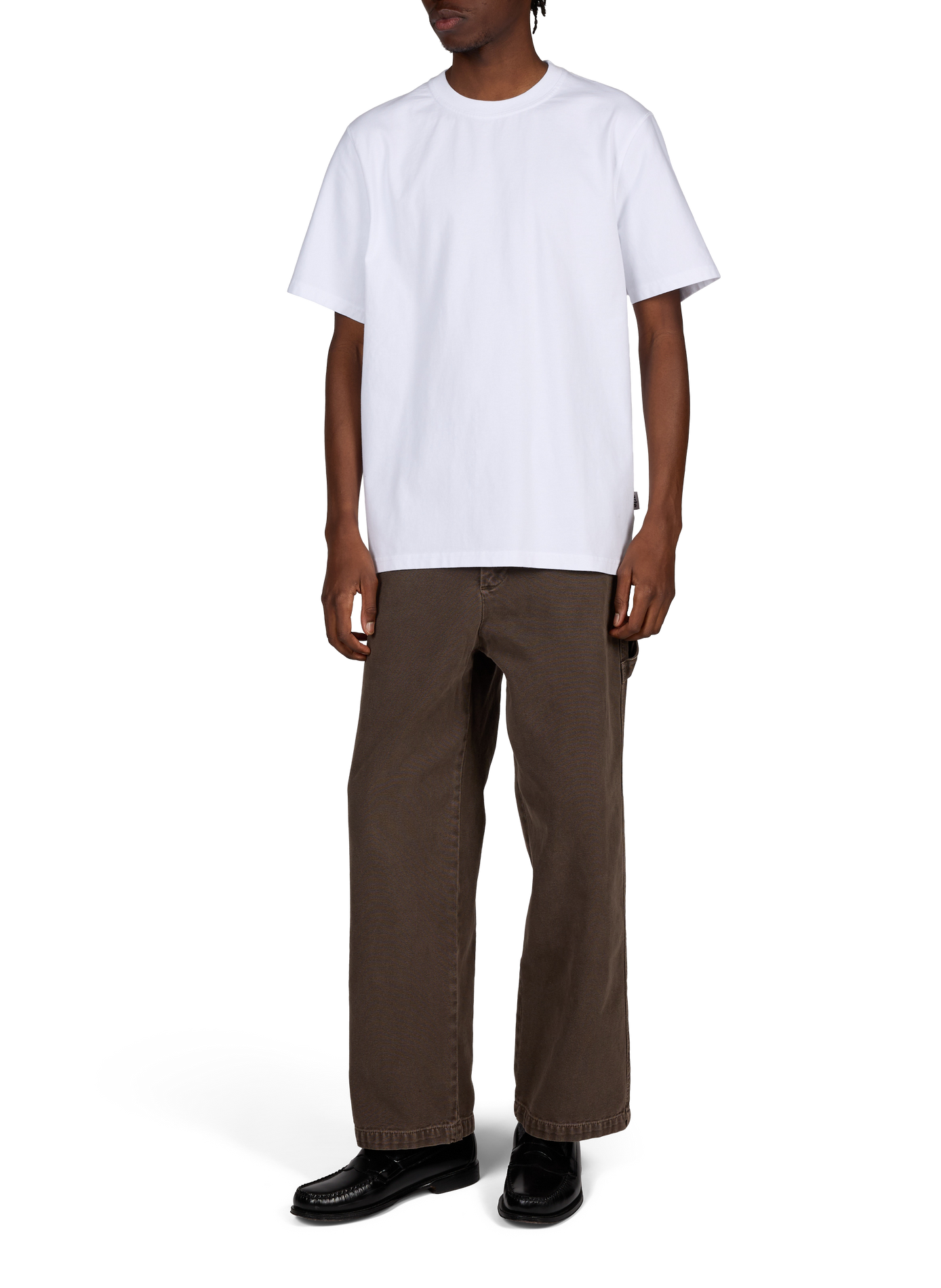 T-shirt droit col rond imprimé en coton ARTE ANTWERP Blanc