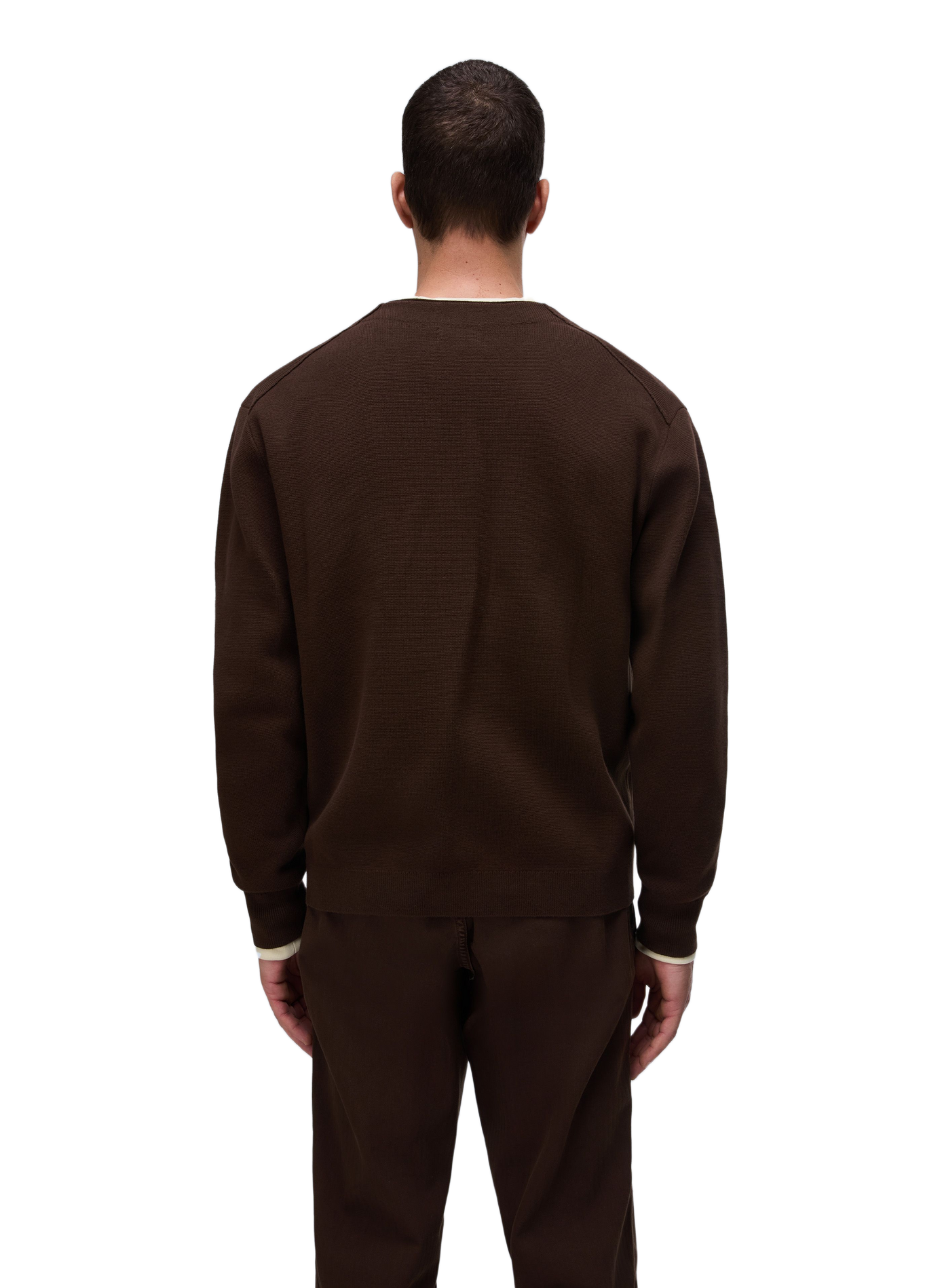 Cardigan ample col V uni NAPAPIJRI Marron