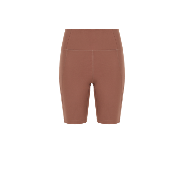 Shop Girlfriend Collective Cycling Shorts In Marron