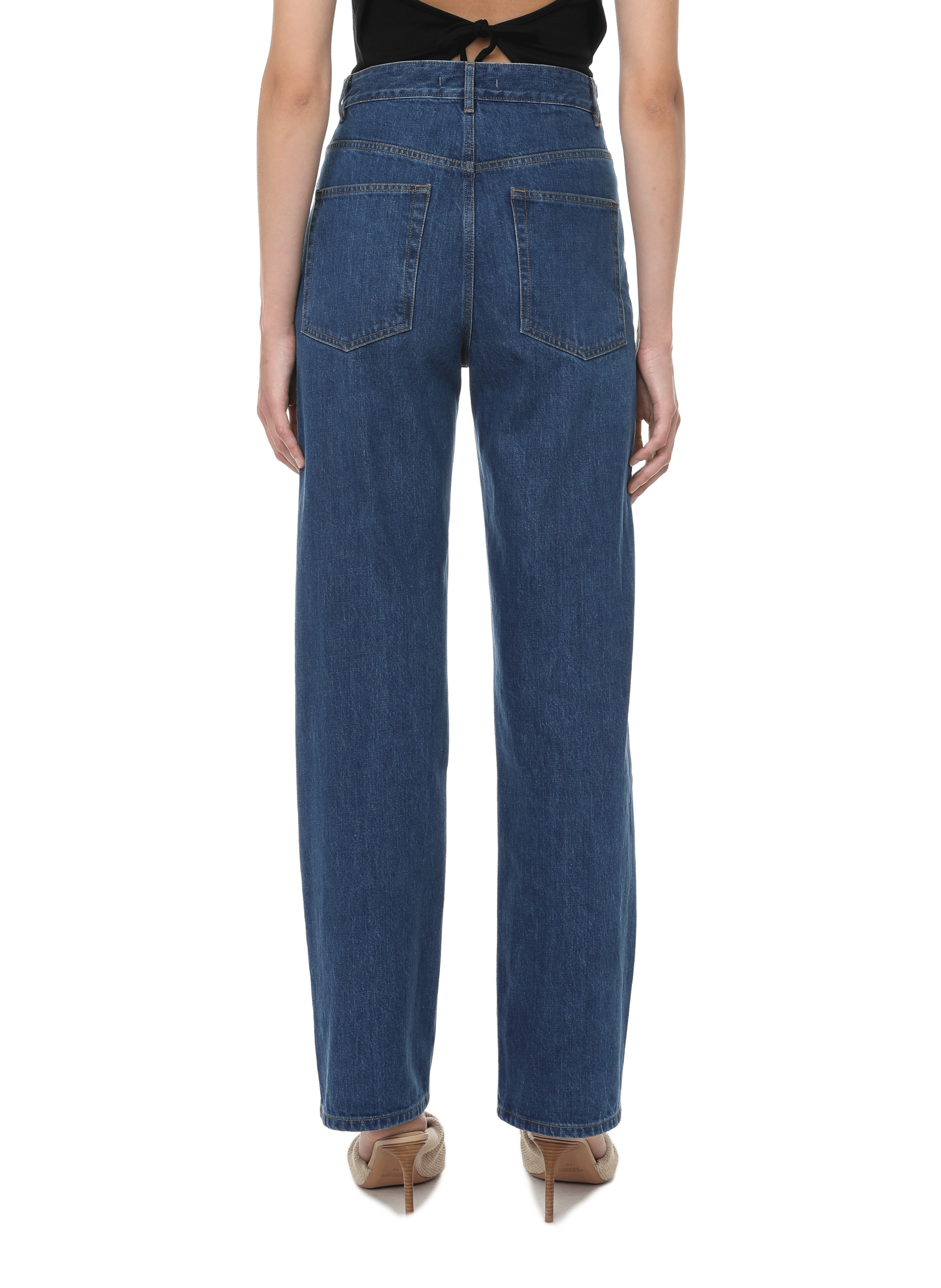 Cotton denim mom jeans ETRE CECILE Blue