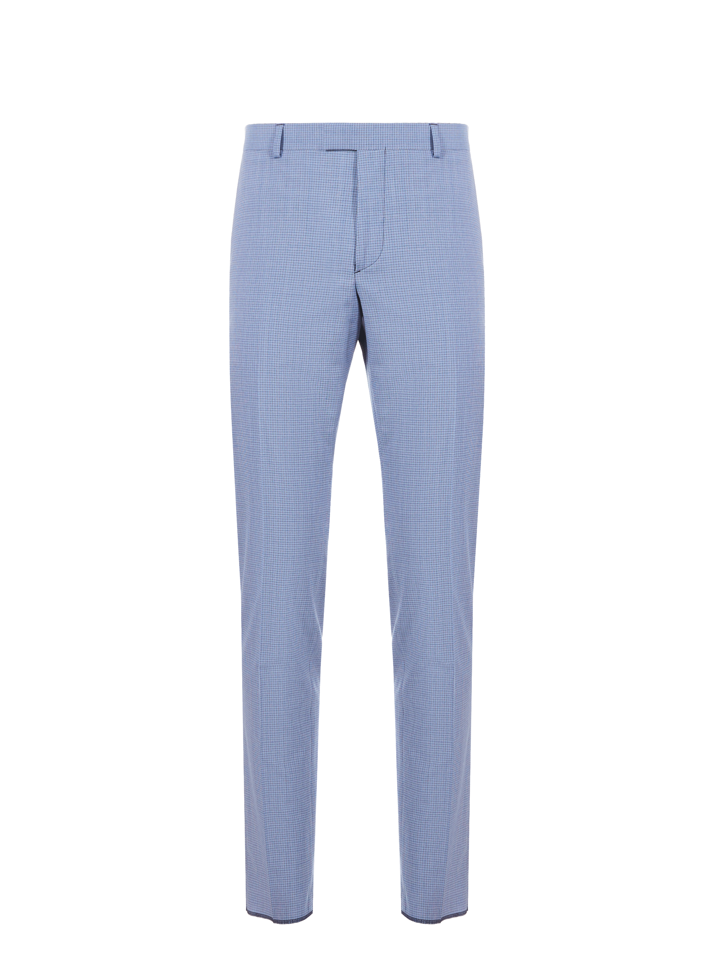 Check wool trousers SAISON 1865 Blue