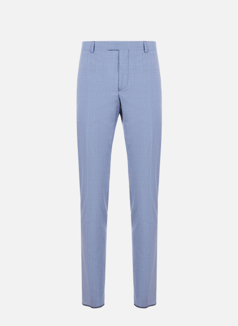 Checked wool pants Blue SEASON 1865 