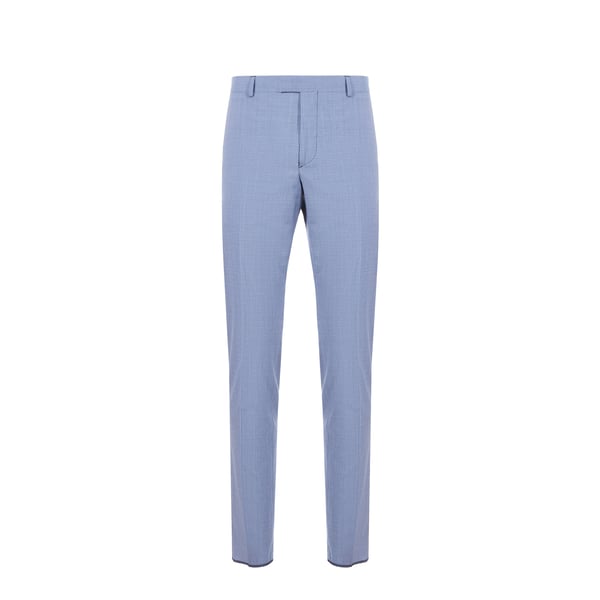 Pantalon à carreaux en laine