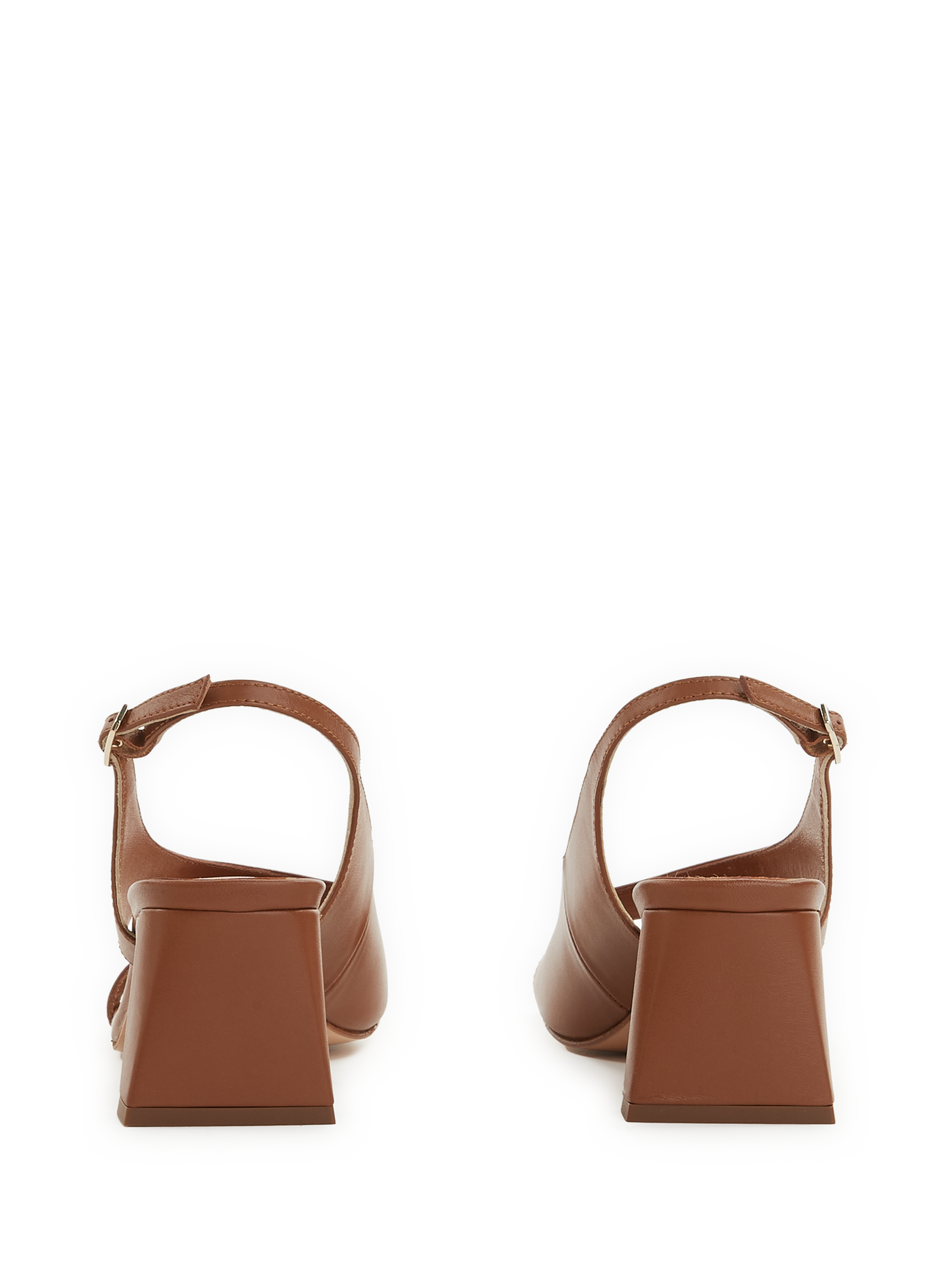 Escarpins en cuir  SOULIERS MARTINEZ Marron