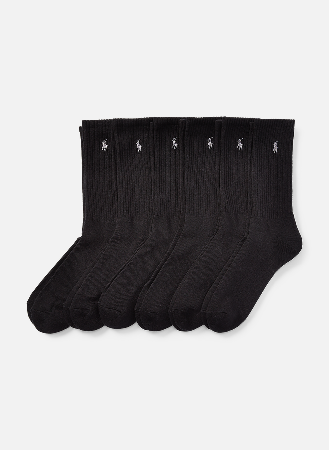 Pack of 6 POLO RALPH LAUREN cotton socks