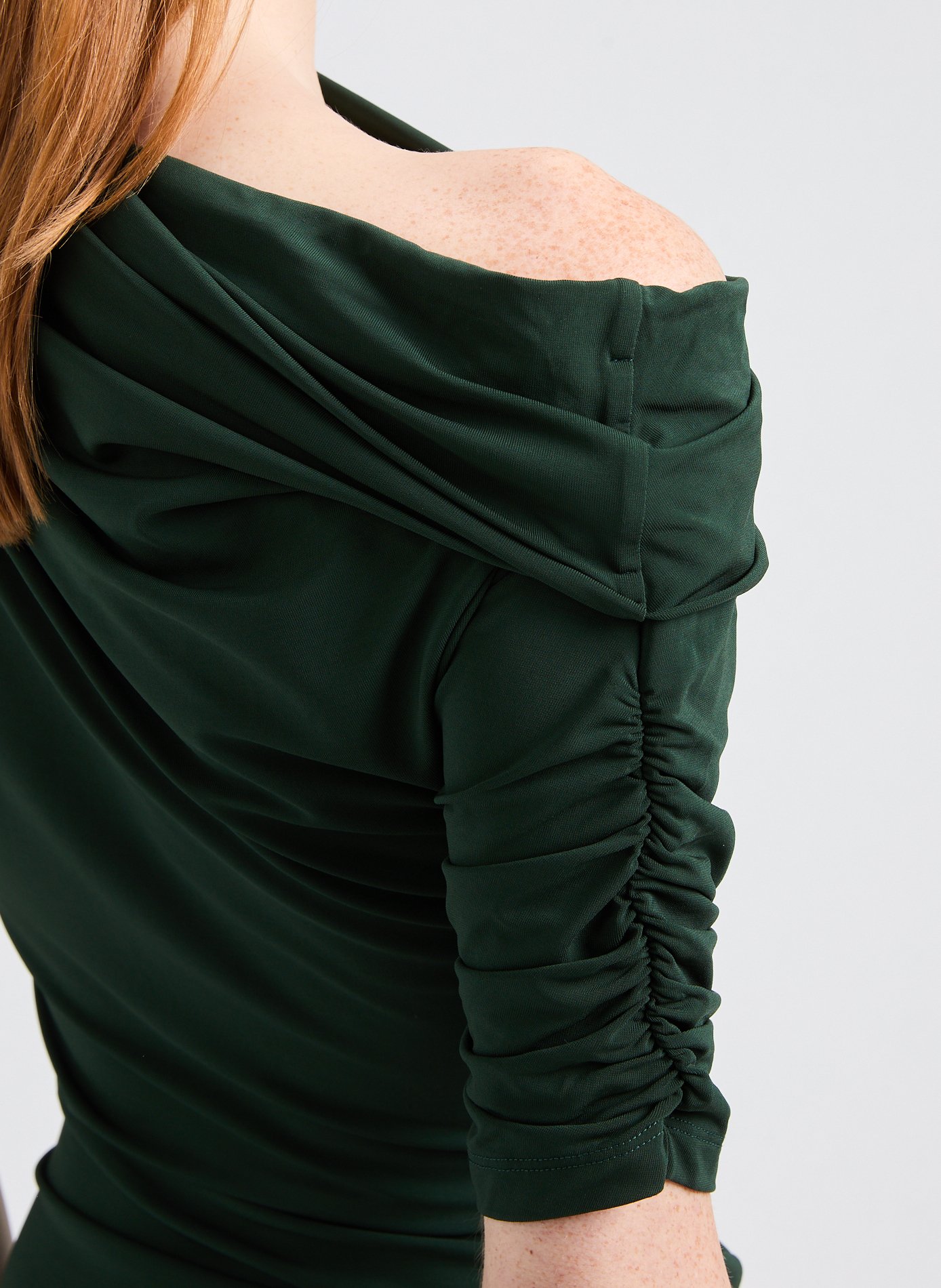 La mini robe drapée Vert