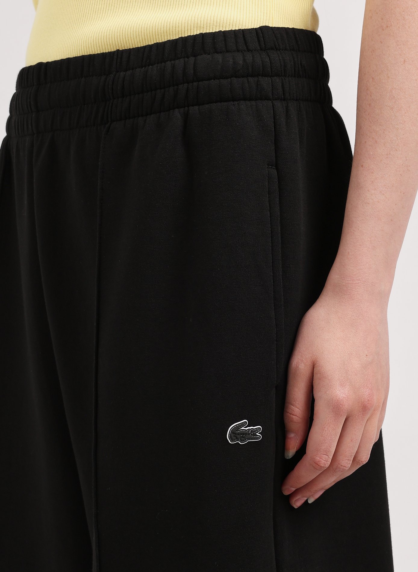 Pantalon de jogging en coton LACOSTE Noir