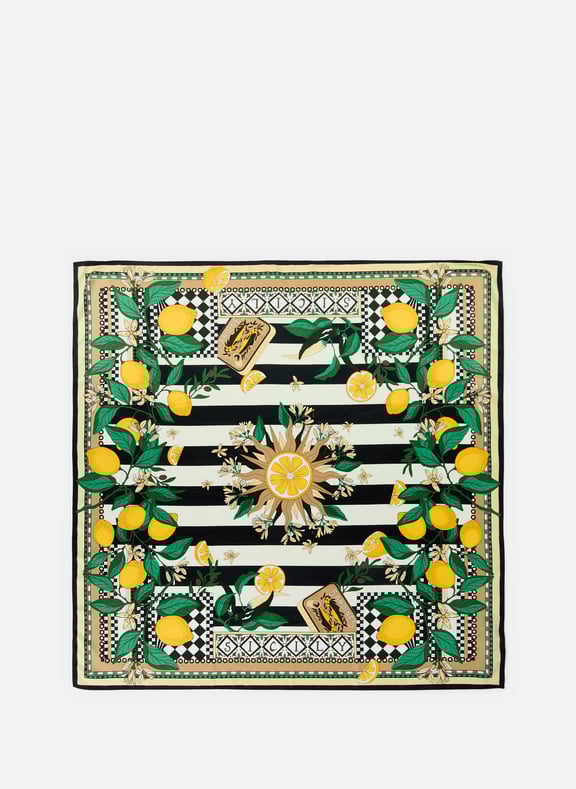 Foulard Sicily Noir by WILD WILD Foulard Sicily Noir