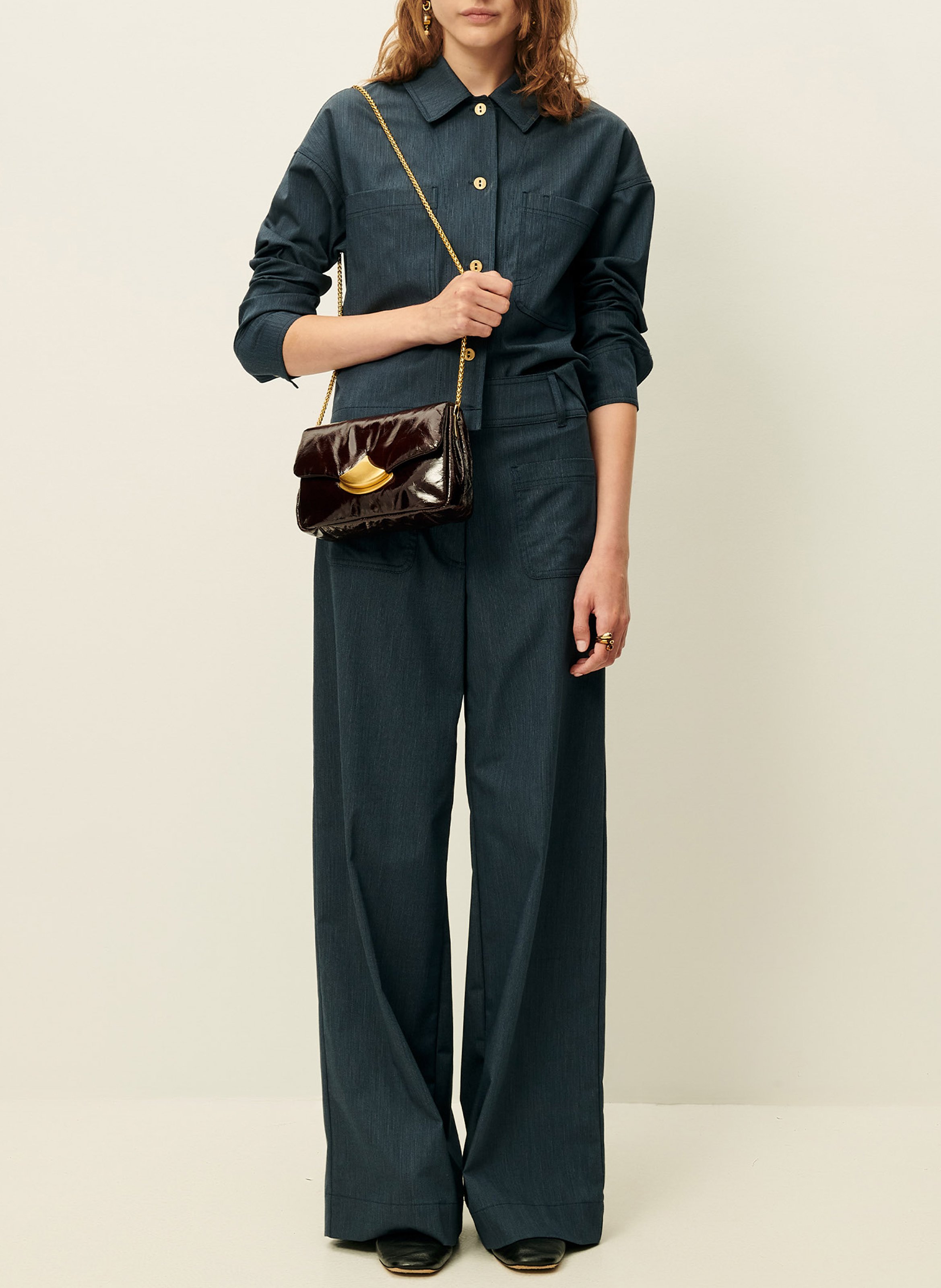 Pantalon large manhatti SESSUN Bleu