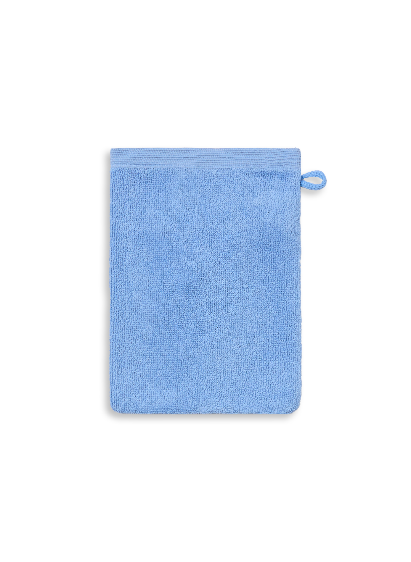 AU PRINTEMPS PARIS Gant de toilette en coton biologique Bleu