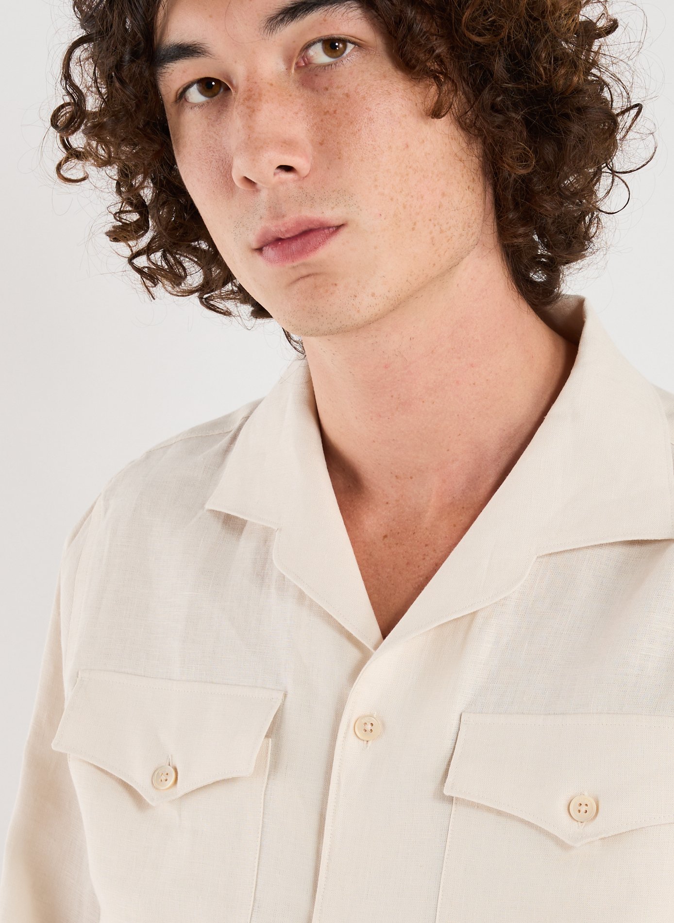 Linen shirt NN.07 Beige