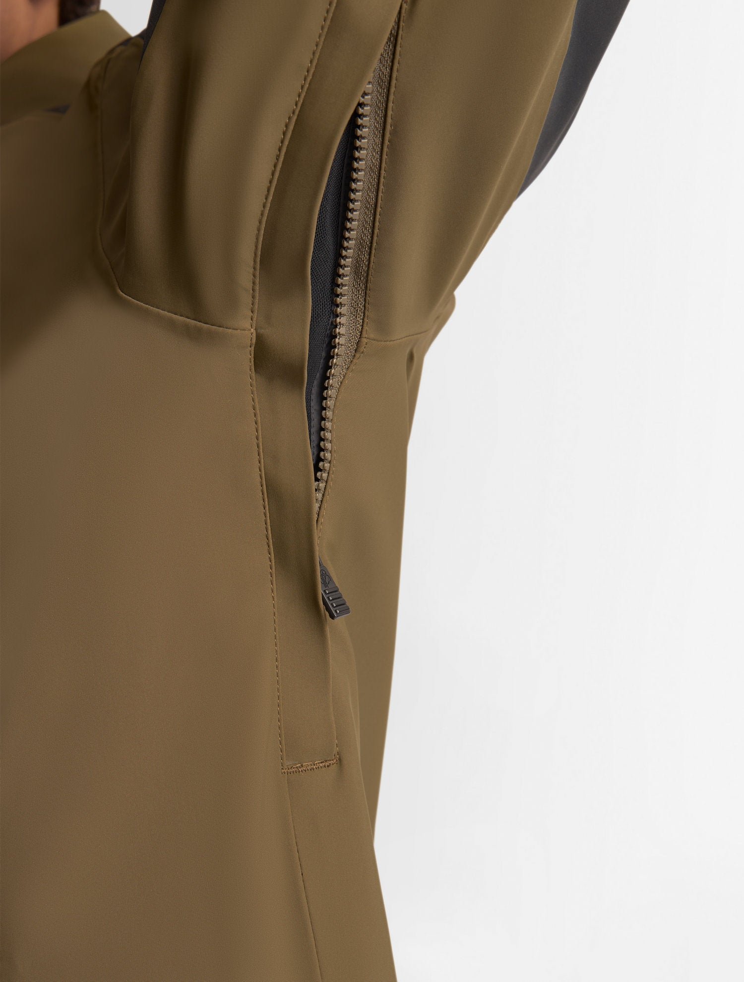 Veste de ski amwo col capuche coupe regular FUSALP Marron