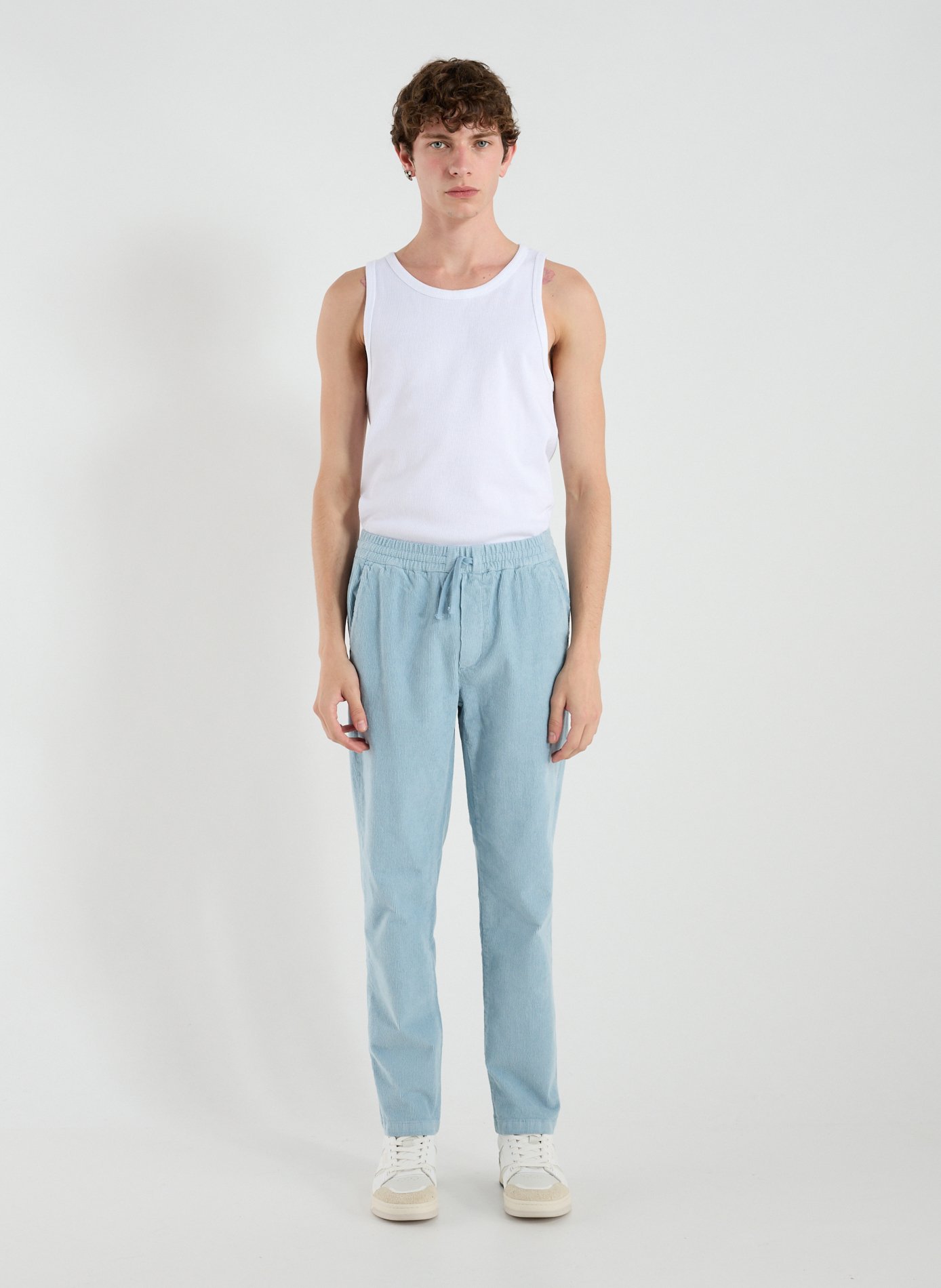 Arcade mixed cotton pants MAISON LABICHE Blue