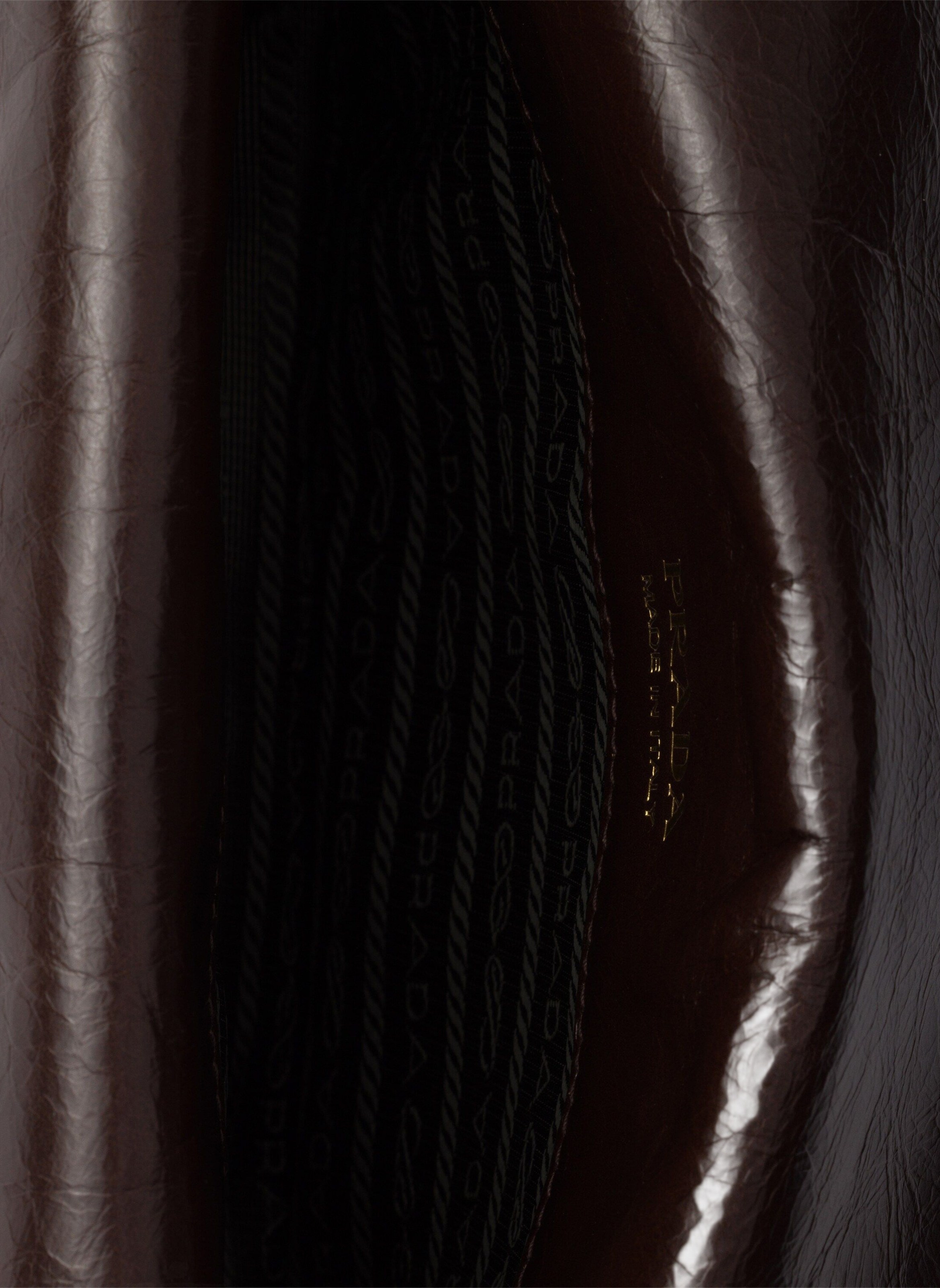 Sac porté épaule en cuir PRADA Marron