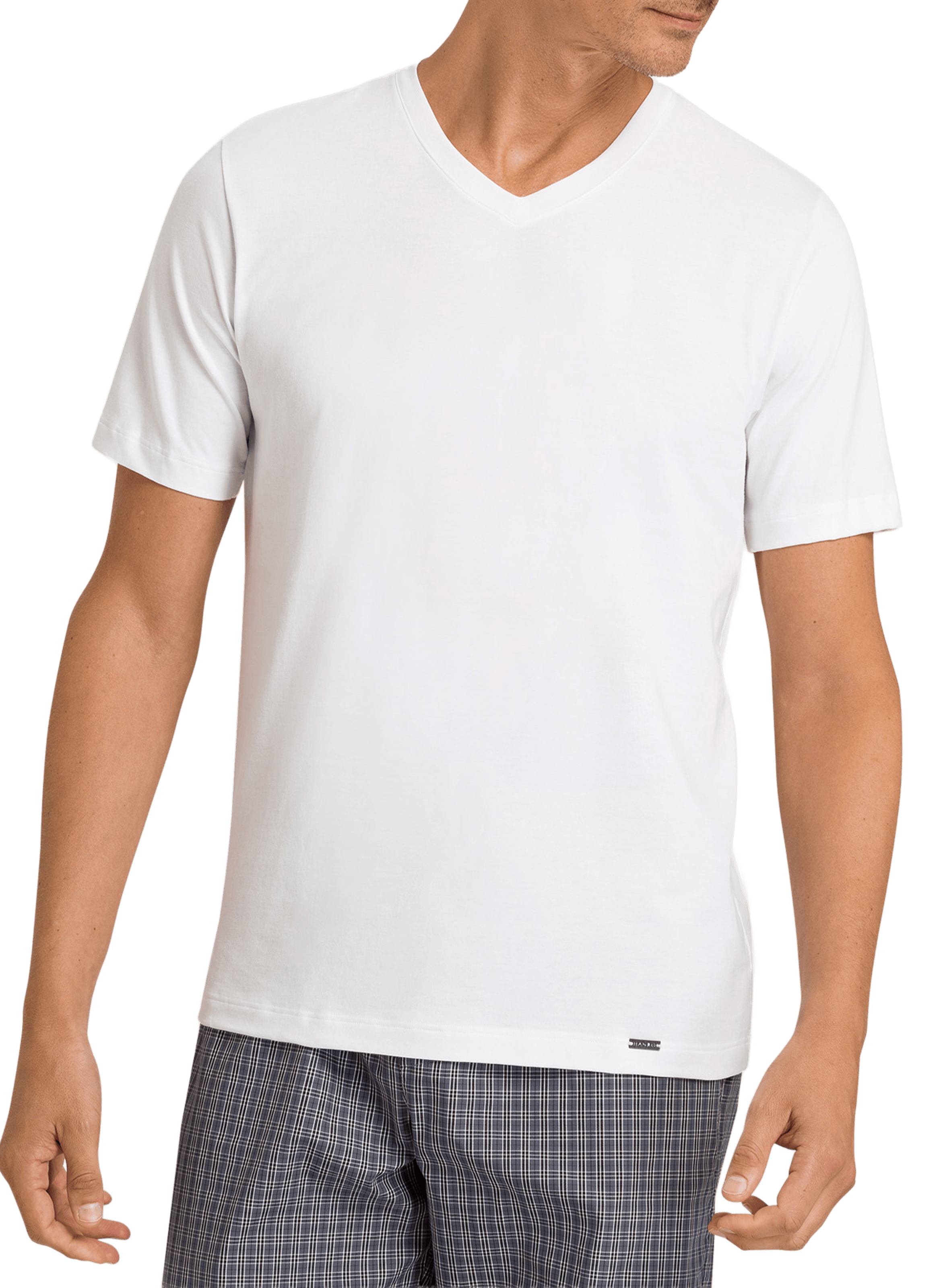 Cotton V-neck T-shirt HANRO White