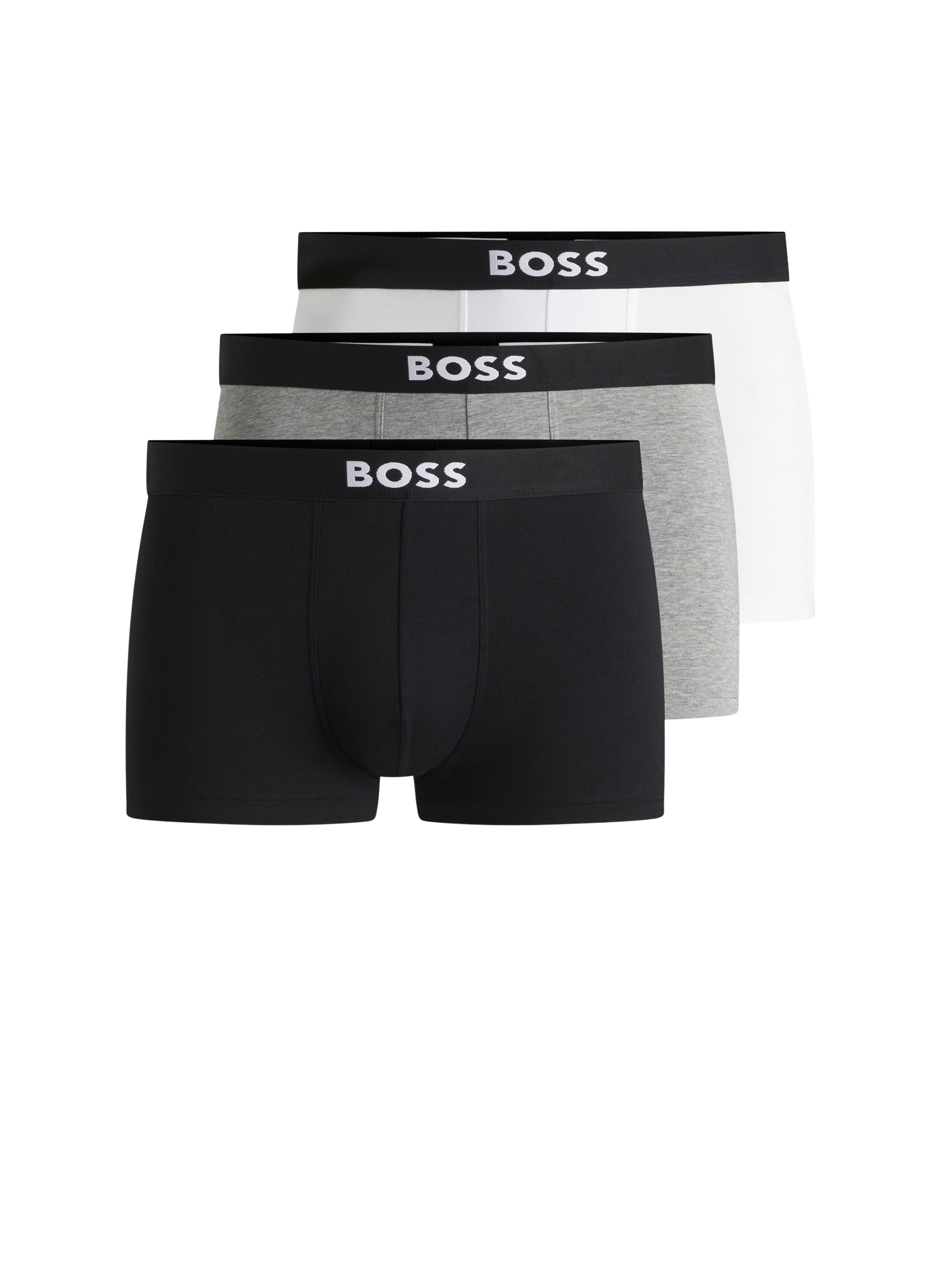 Cotton and modal-blend boxers BOSS White
