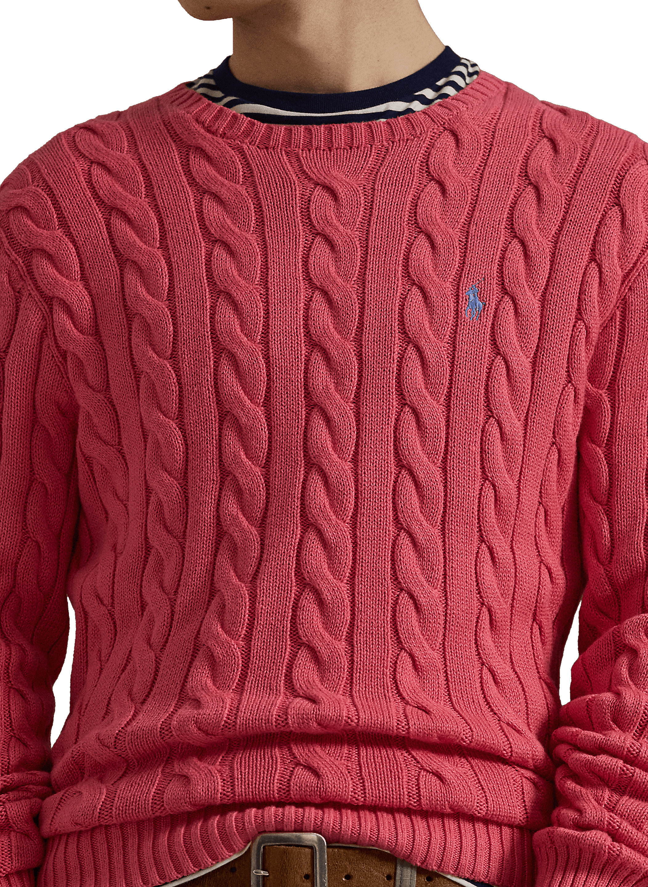 Cable knit jumper POLO RALPH LAUREN Red
